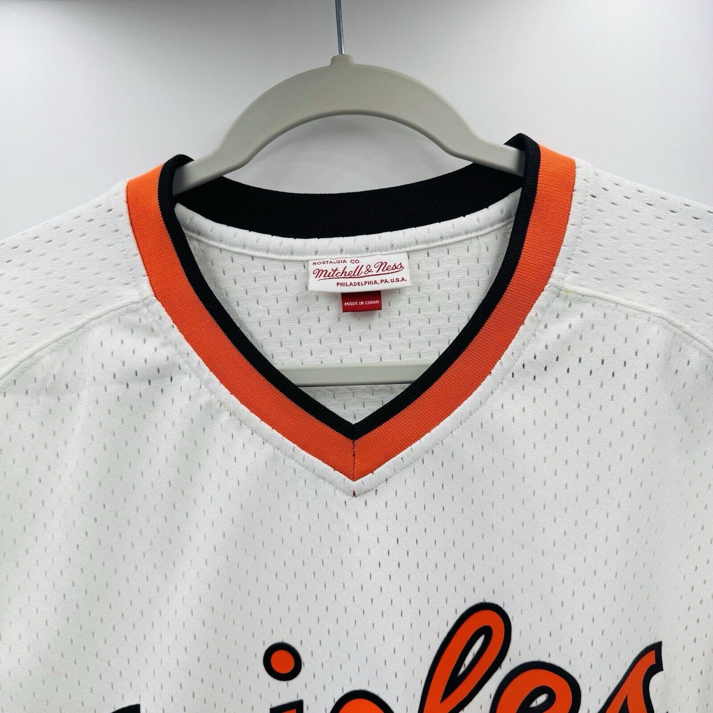 Mitchell & Ness 1985 Baltimore Orioles Cal Ripken Jr. BP Jersey Sz S 36 # 8