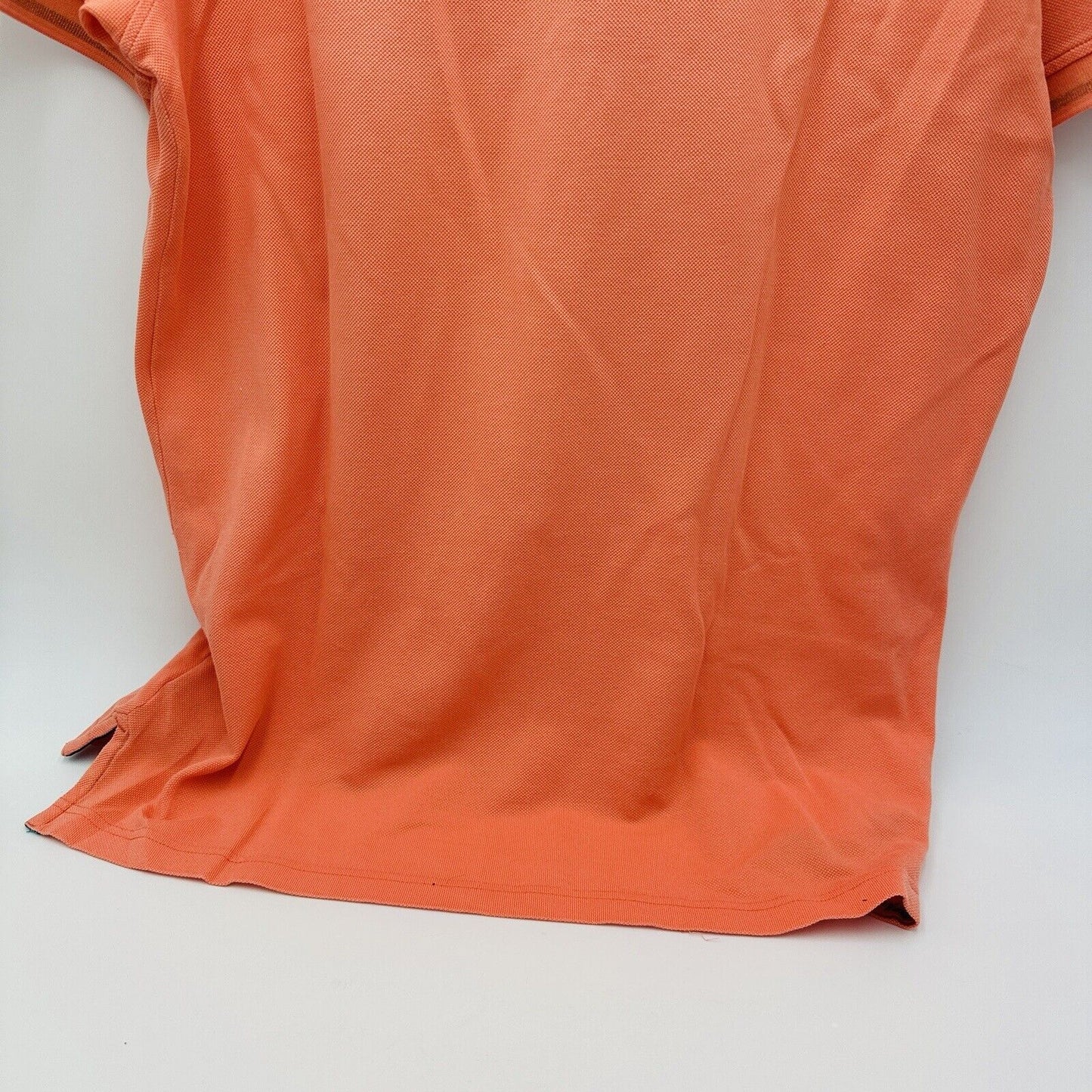Robert Graham Mens Size L Piqué Polo Shirt Salmon Short Sleeve Golf Casual