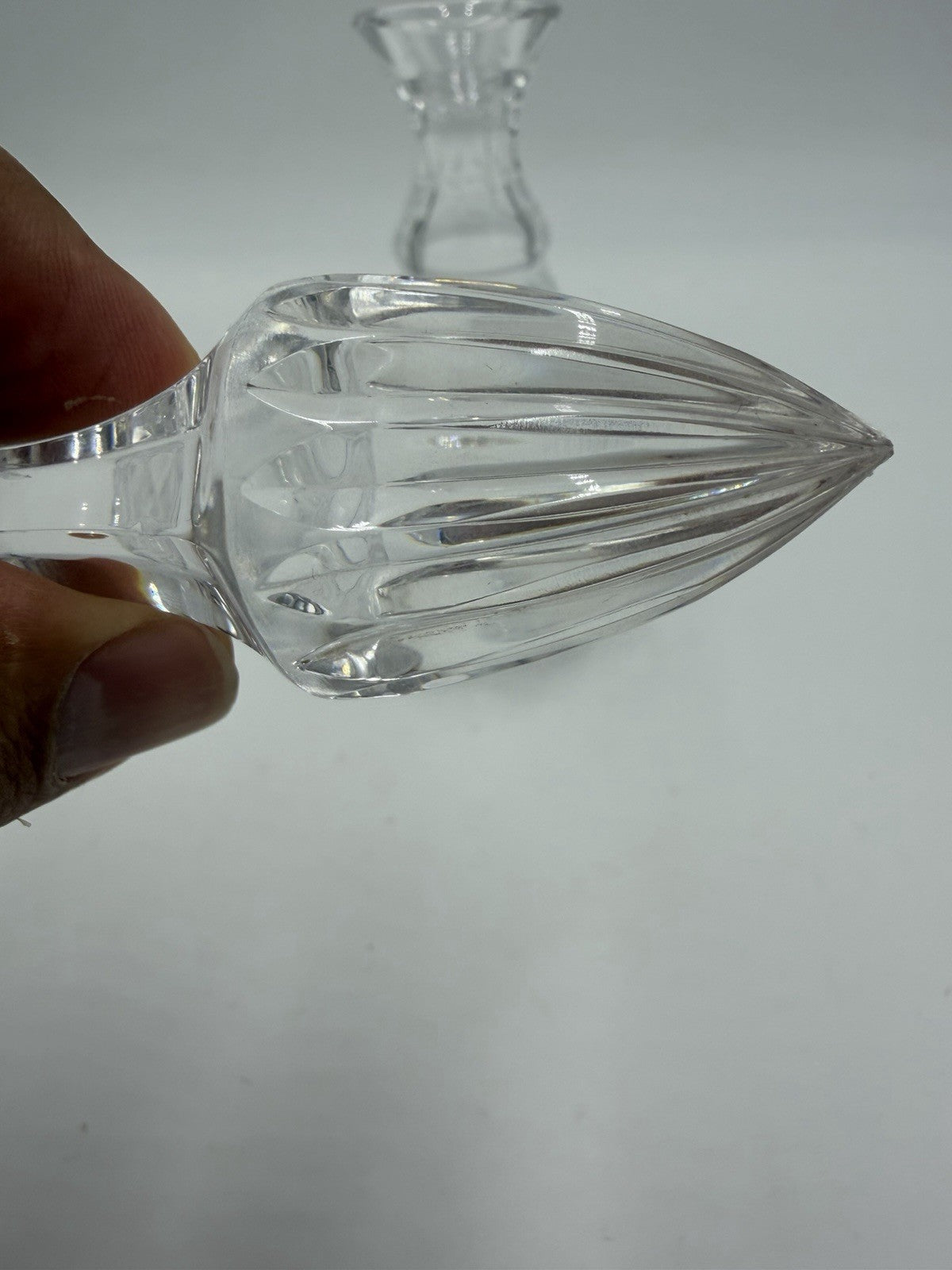 Waterford Crystal Oil Vinegar Cruet Glandore Pattern Ireland Vintage W/stopper