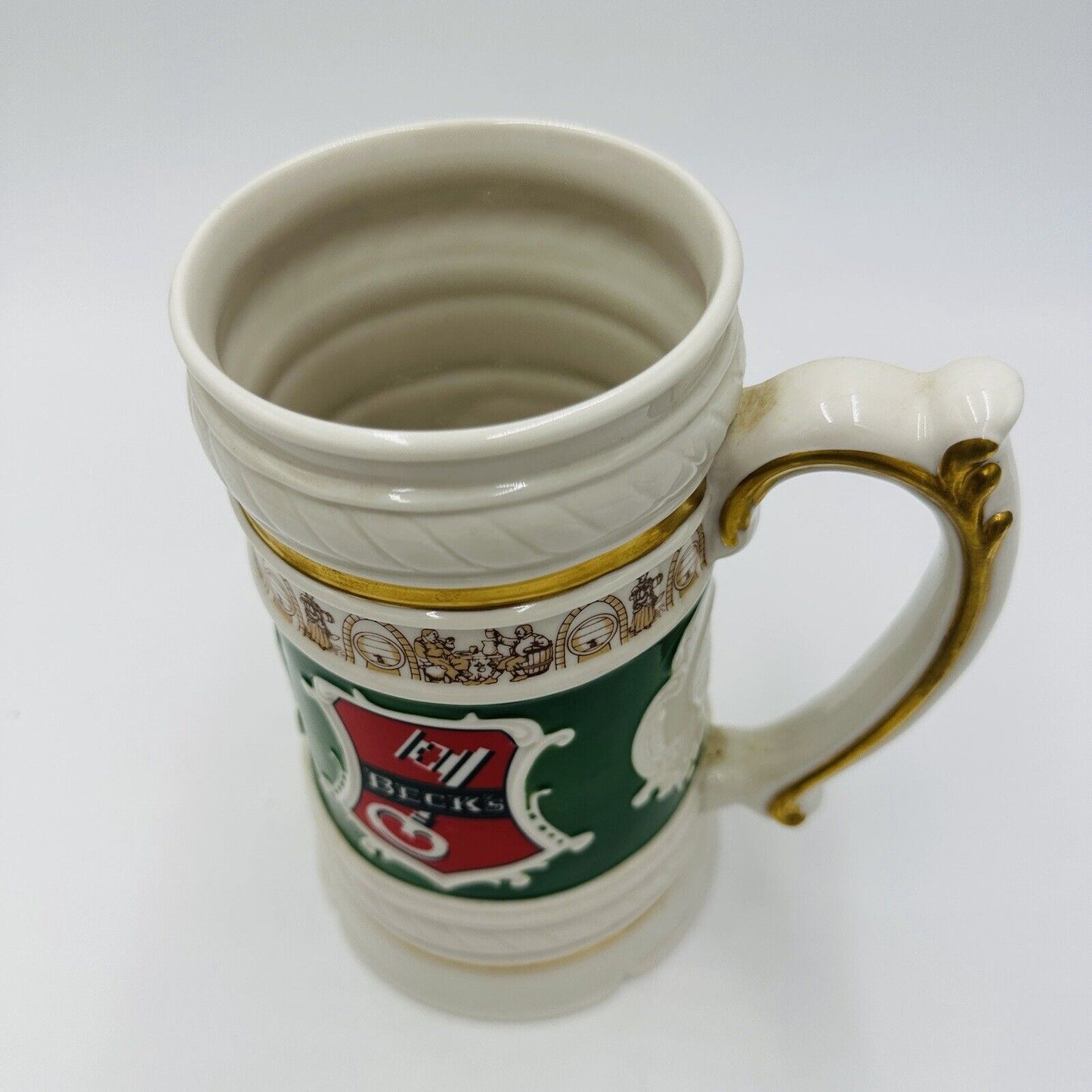 Franklin Mint Tankard Mug Beck's Brewery Bremen Germany Established 1873