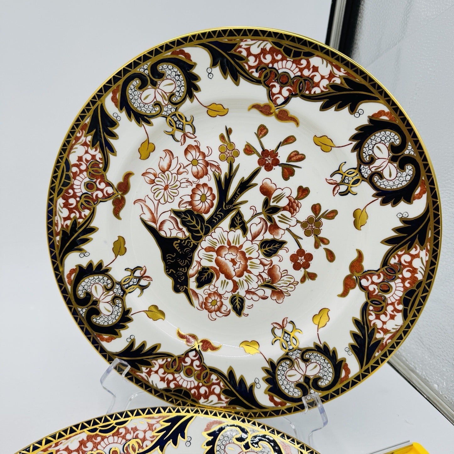 Royal Crown Derby King's Of Old Japan 383 Pattern Dinner Plate Porcelain Antique