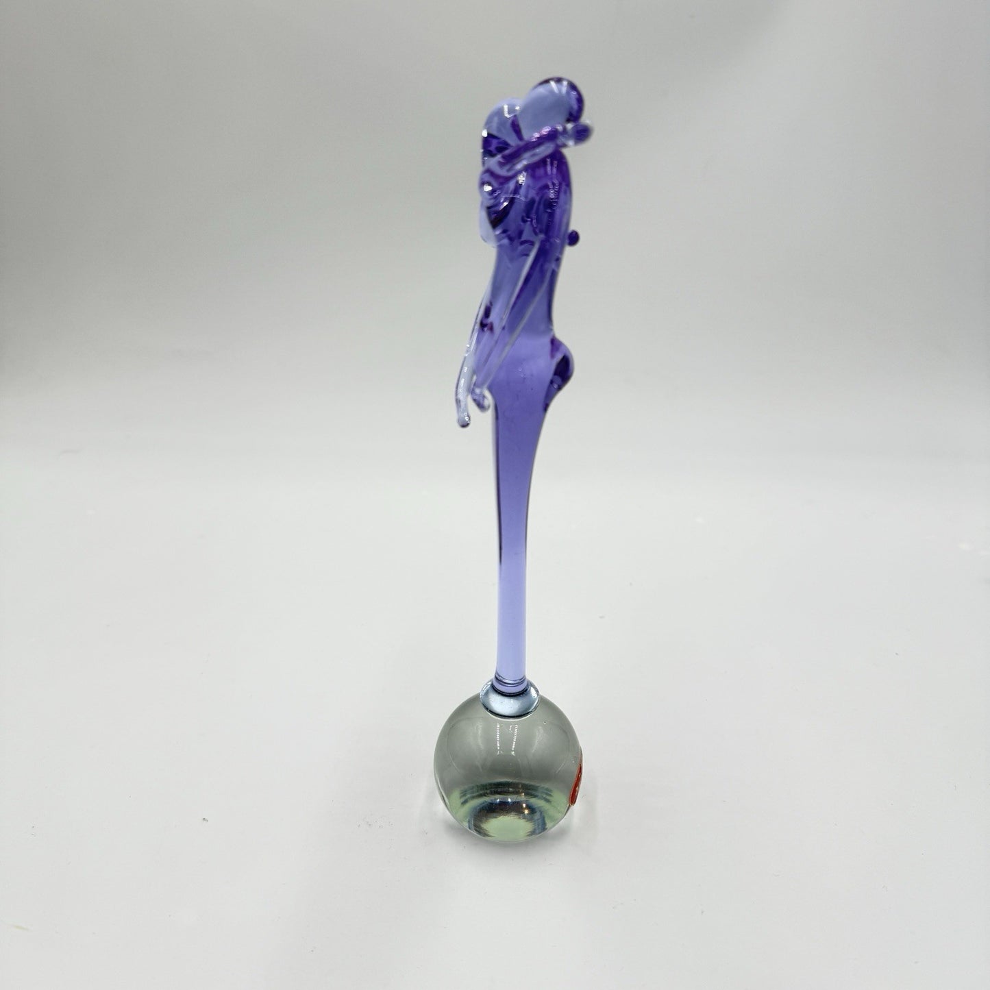 Murano Art Glass Italy BUCELLA CRISTALLI THE EMBRACE Sculpture 9” Purple