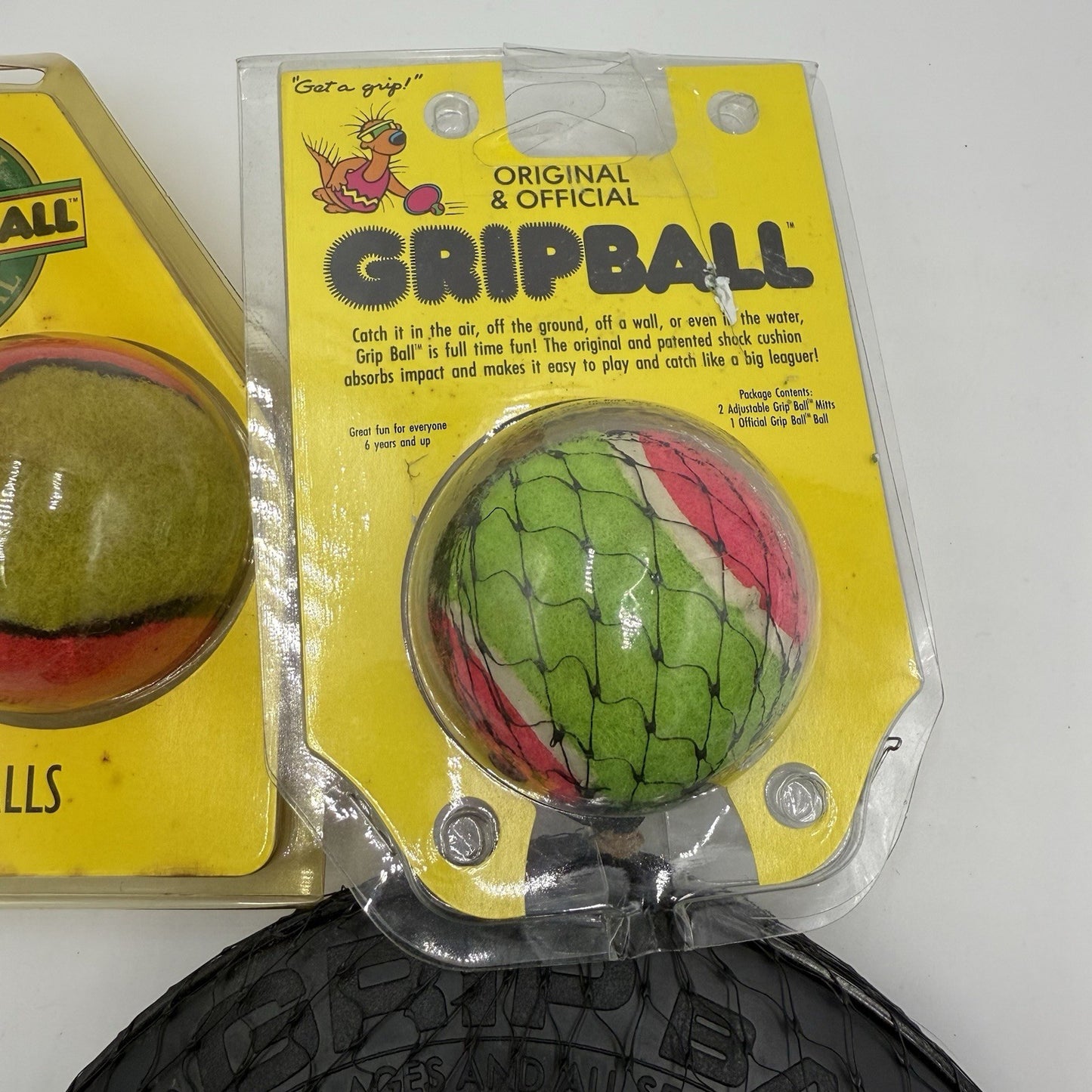 Vintage Grip Ball 1991 M.A.I. The Original And Official Gripball Sealed + 2 Ball