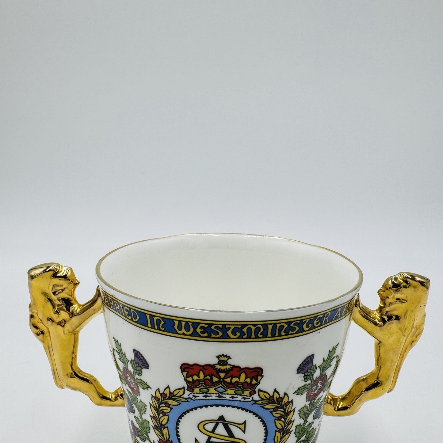 Paragon Fine China England Prince Andrew & Sarah Ferguson Double Handle Cup