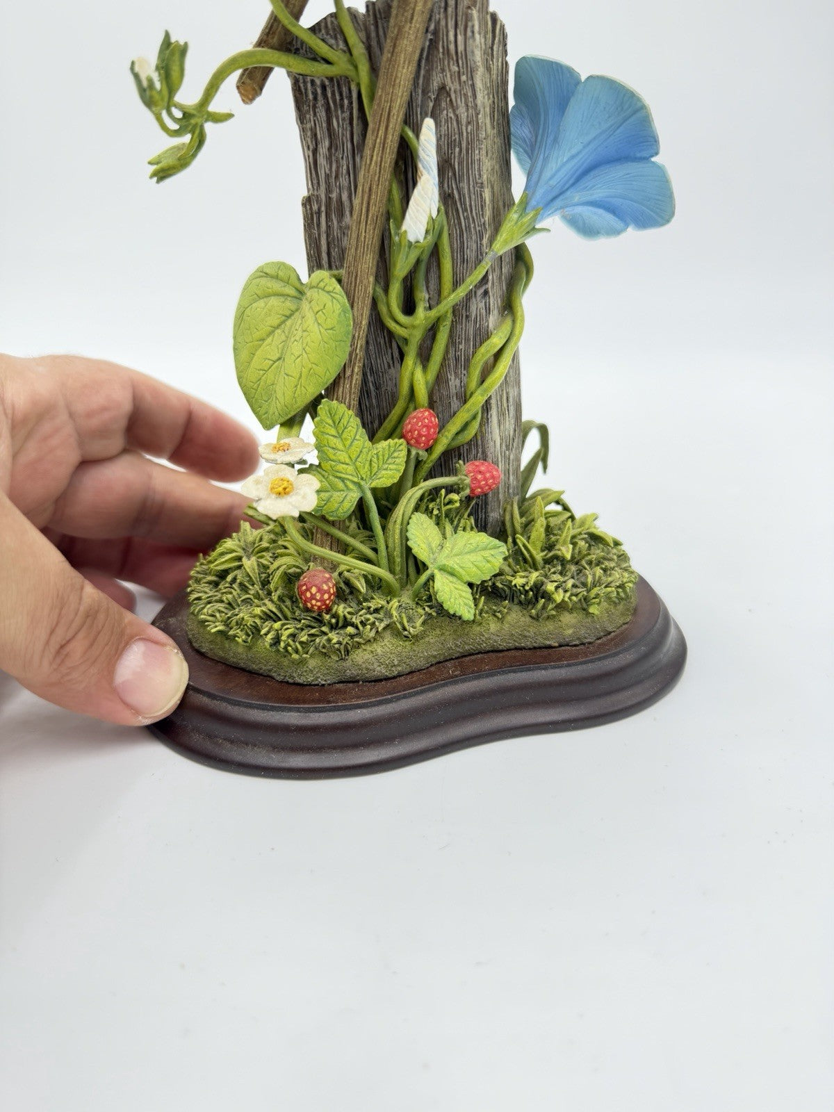Rare Danbury Mint Sapphire Song Blue Bird Figurine By JEFF RECHIN 11”x5”