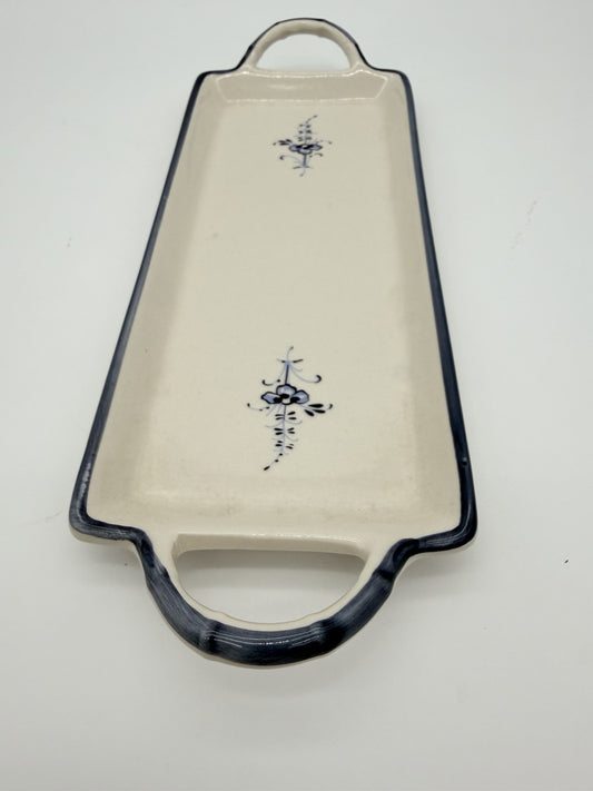 Villeroy & Boch VIEUX Old LUXEMBOURG Porcelain Germany Rectangle Handled Tray