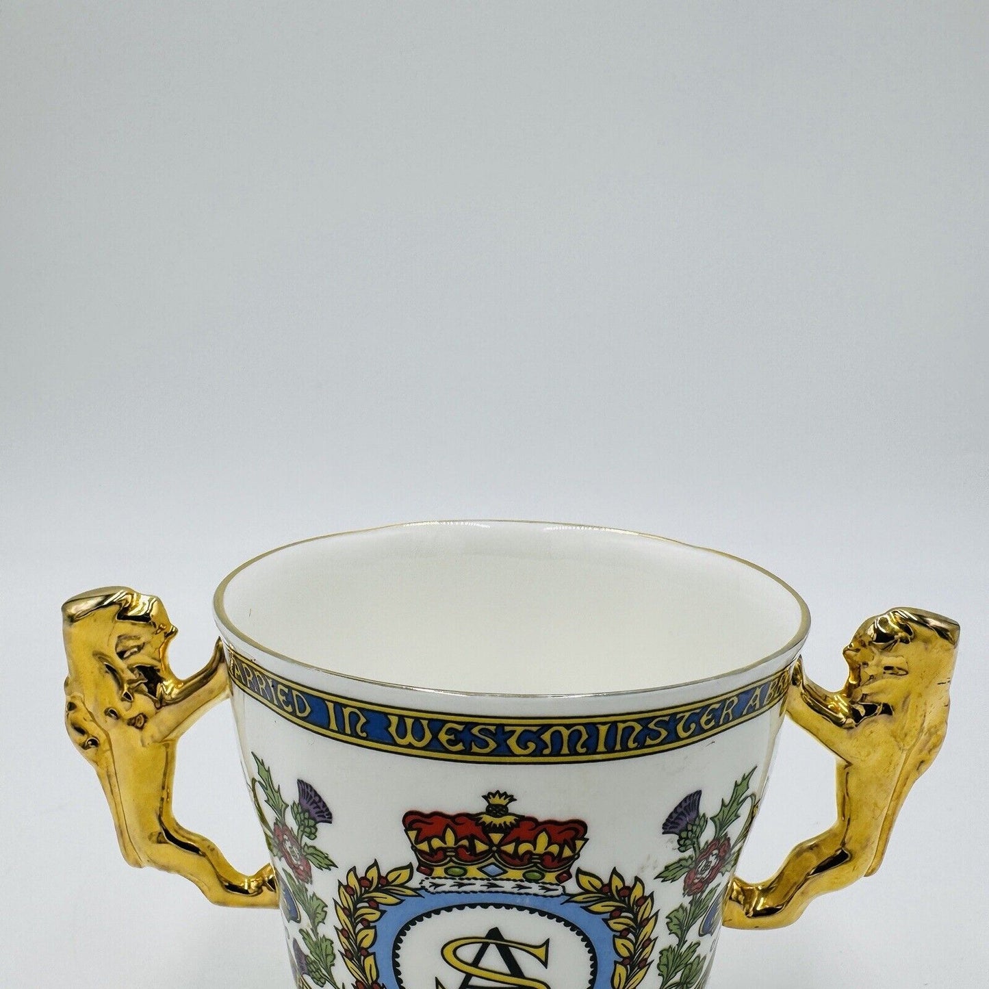 Paragon Fine China England Prince Andrew & Sarah Ferguson Double Handle Cup
