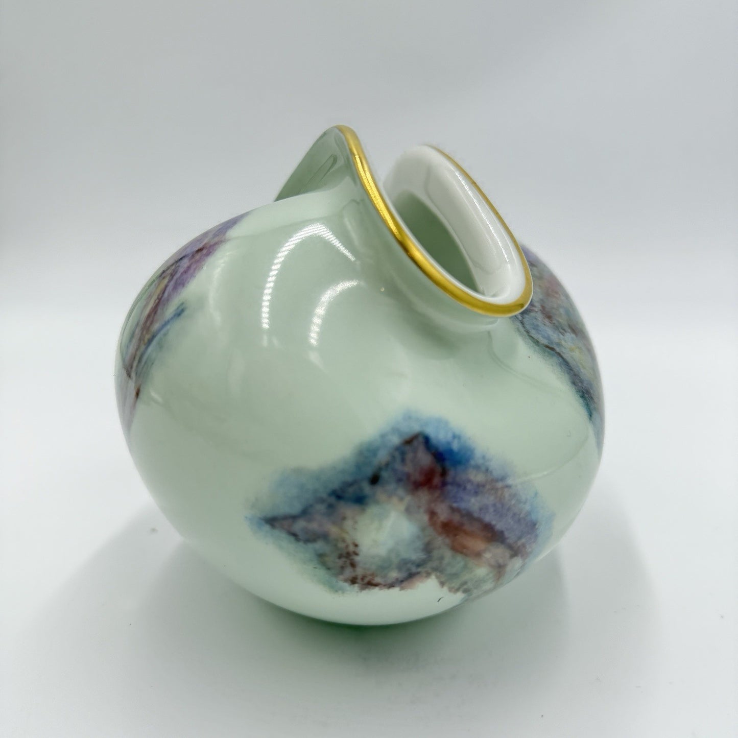 Rosenthal kunstabteilung selb Porcelain Hand Painted Porcelain Vase Abstract VTG