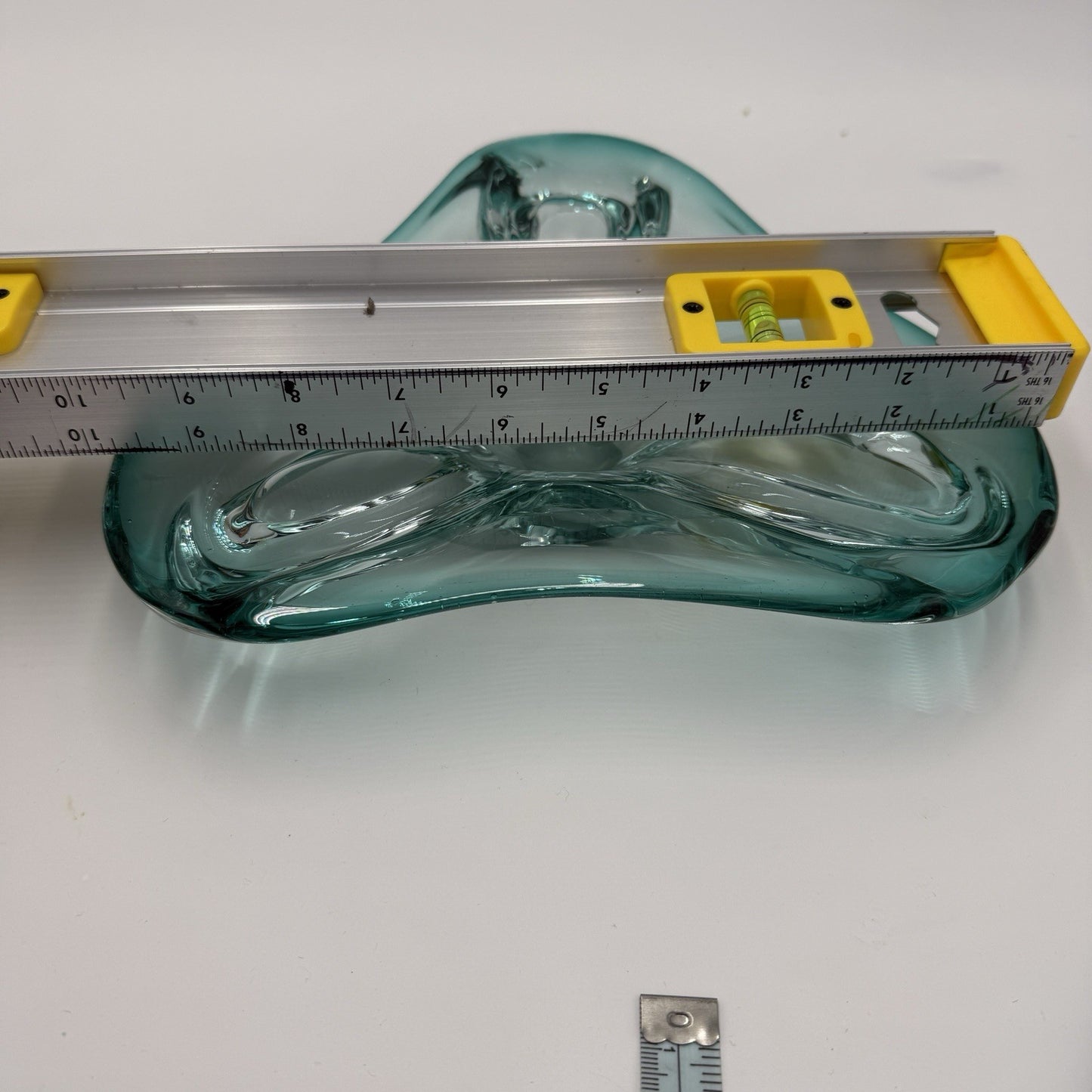 Moebel Murano Dark Aqua Art Glass Bowl Antonio Da Ros Cenedese 1960's Italy