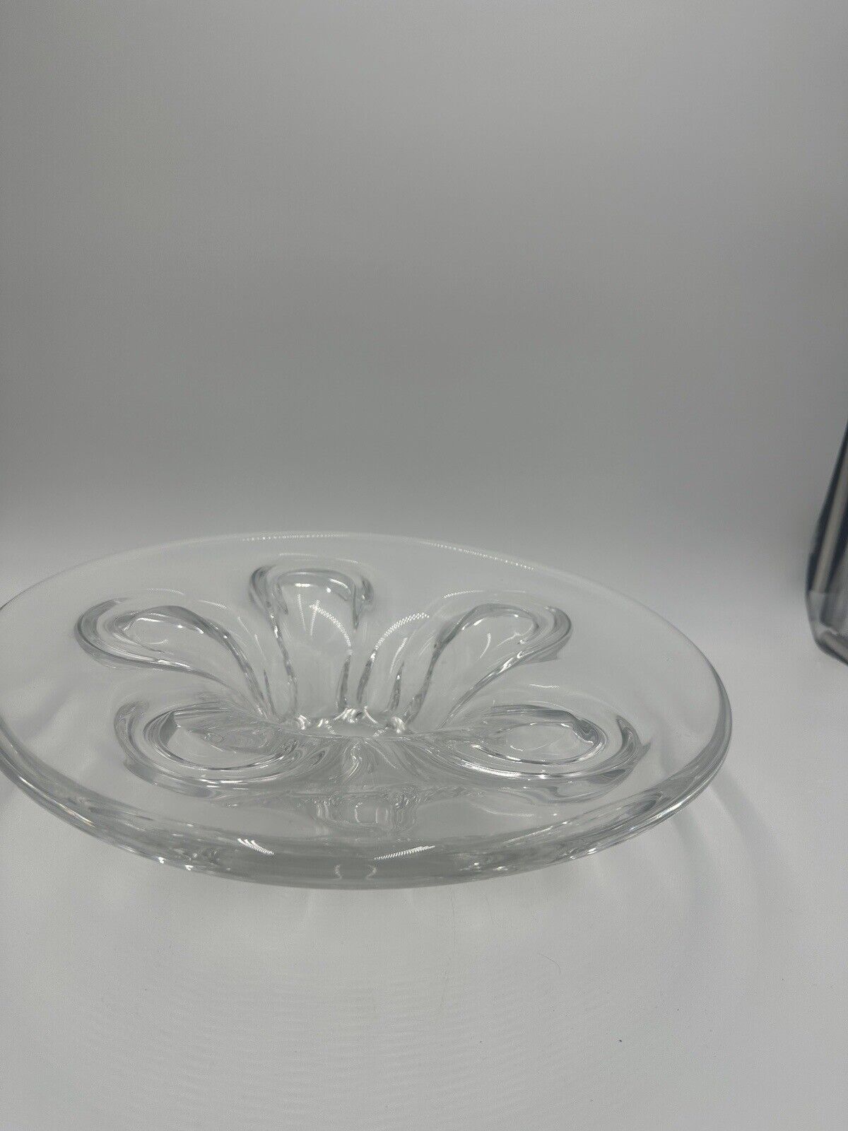 Severes Crystal Centerpiece France 14.5in Wide Large Vintage Fruitbowl Serveware