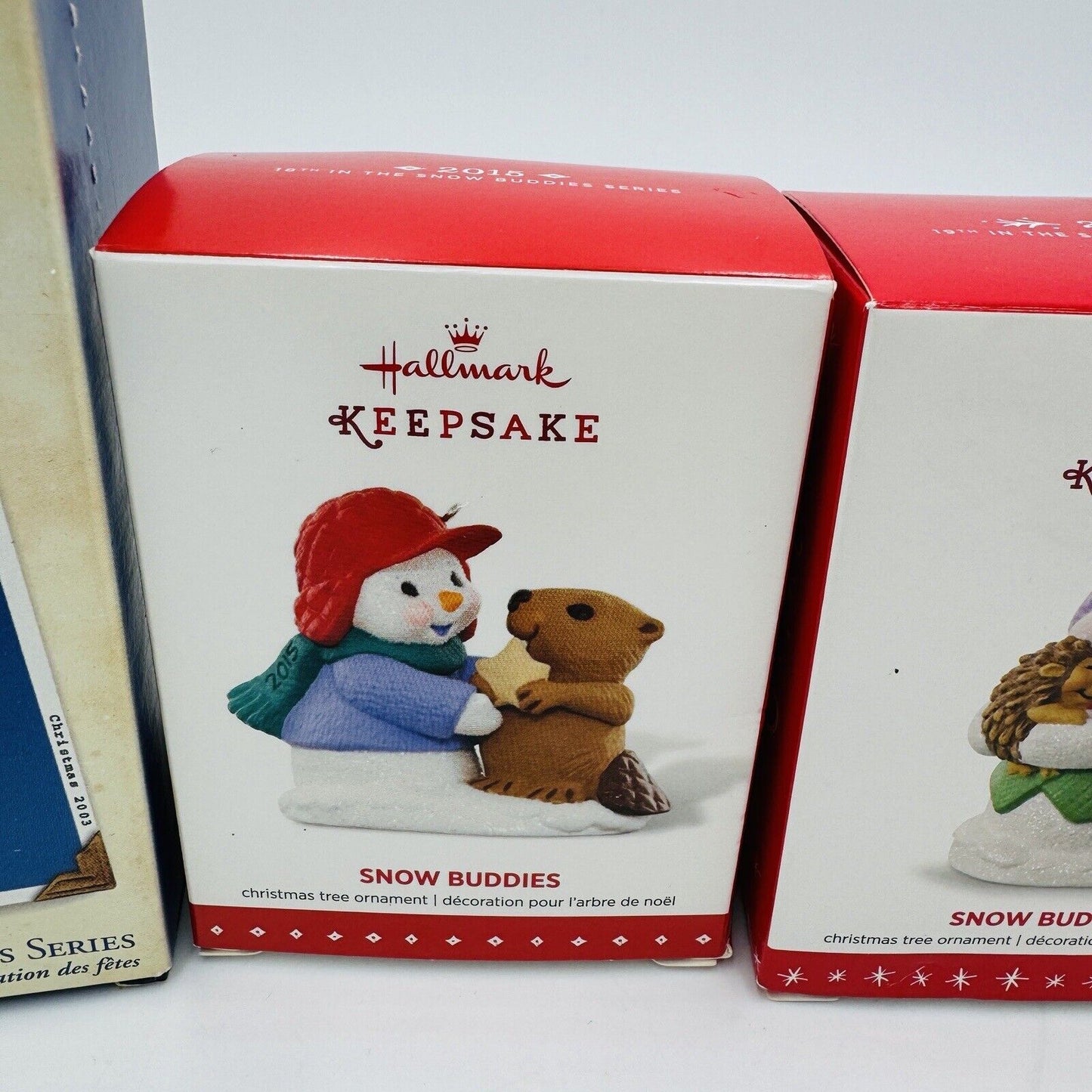 Hallmark Keepsake Ornaments Set 4 Snow Buddies Christmas 2013 2015 2016 2006