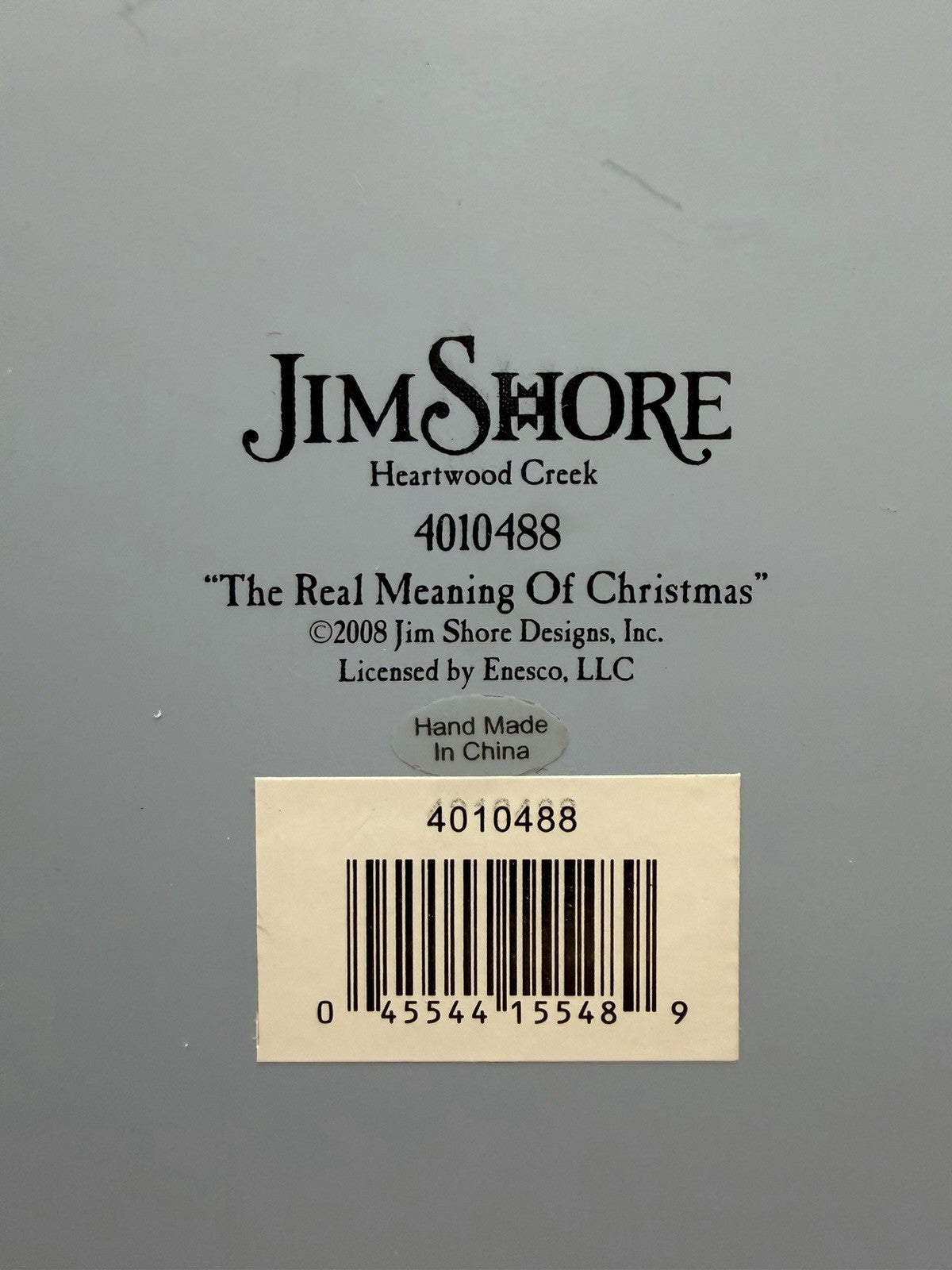 Jim Shore Heartwood Creek The Real Meaning Of Christmas 7” Santa Jesus Figurine