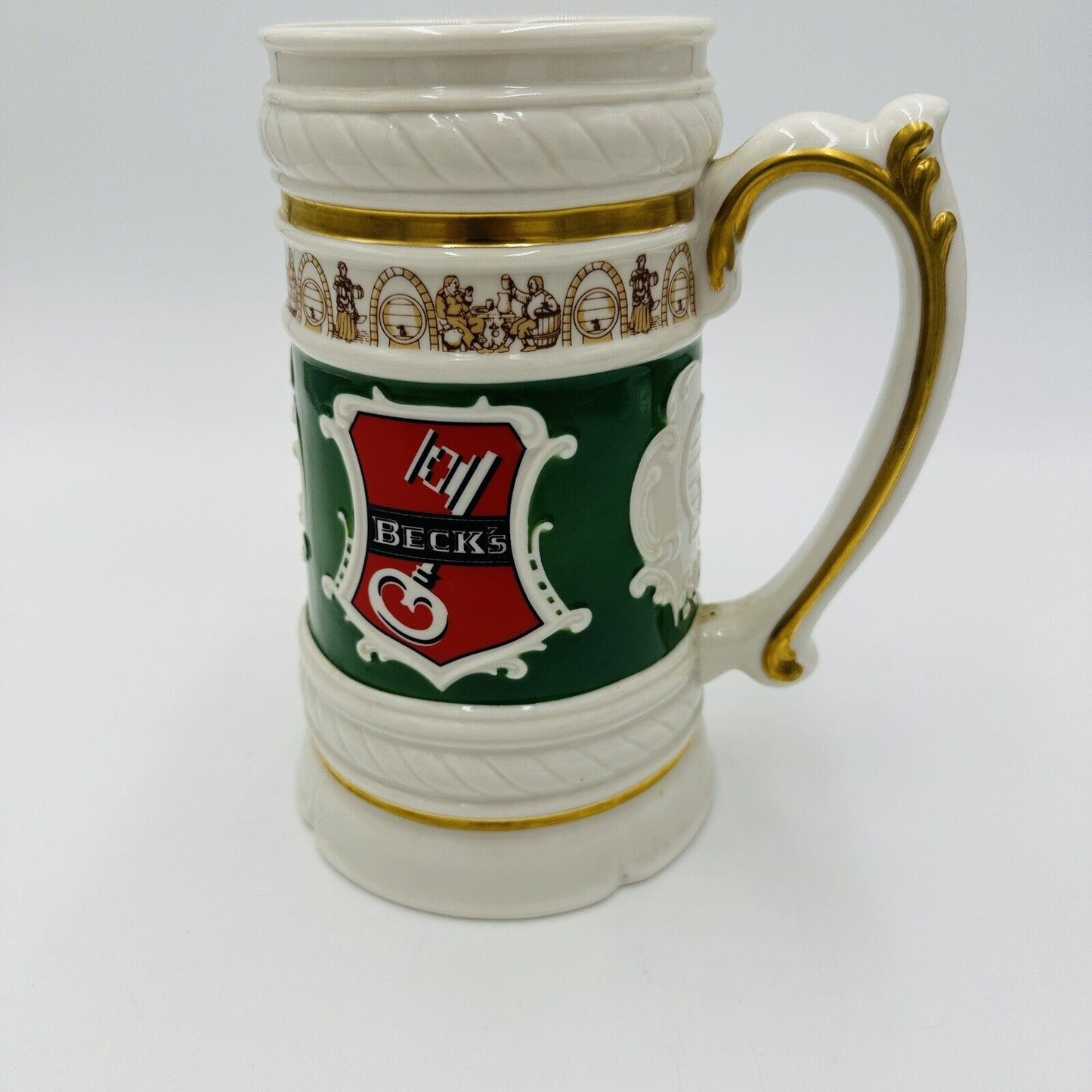 Franklin Mint Tankard Mug Beck's Brewery Bremen Germany Established 1873