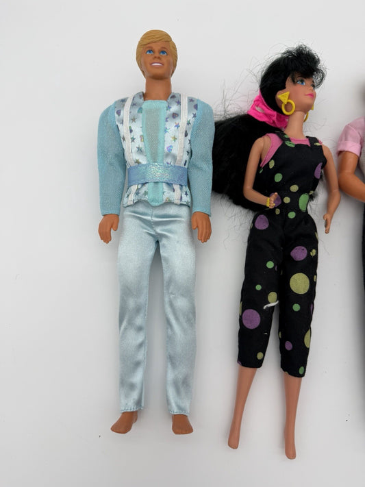 Barbie Mattel 1968 Ken & Barbie 11” Dolls Set 4 PCs