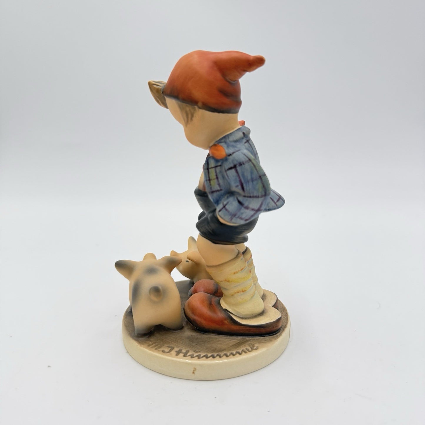 Hummel Goebel Farm Boy with Pigs #66 Germany 5.25" Porcelain Figurine