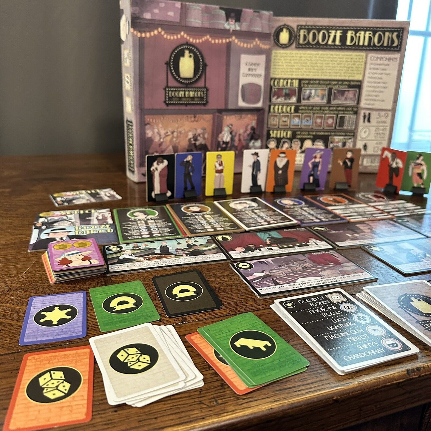 Overworld Booze Barons Board Game Complete Party Group Teams Fun Games