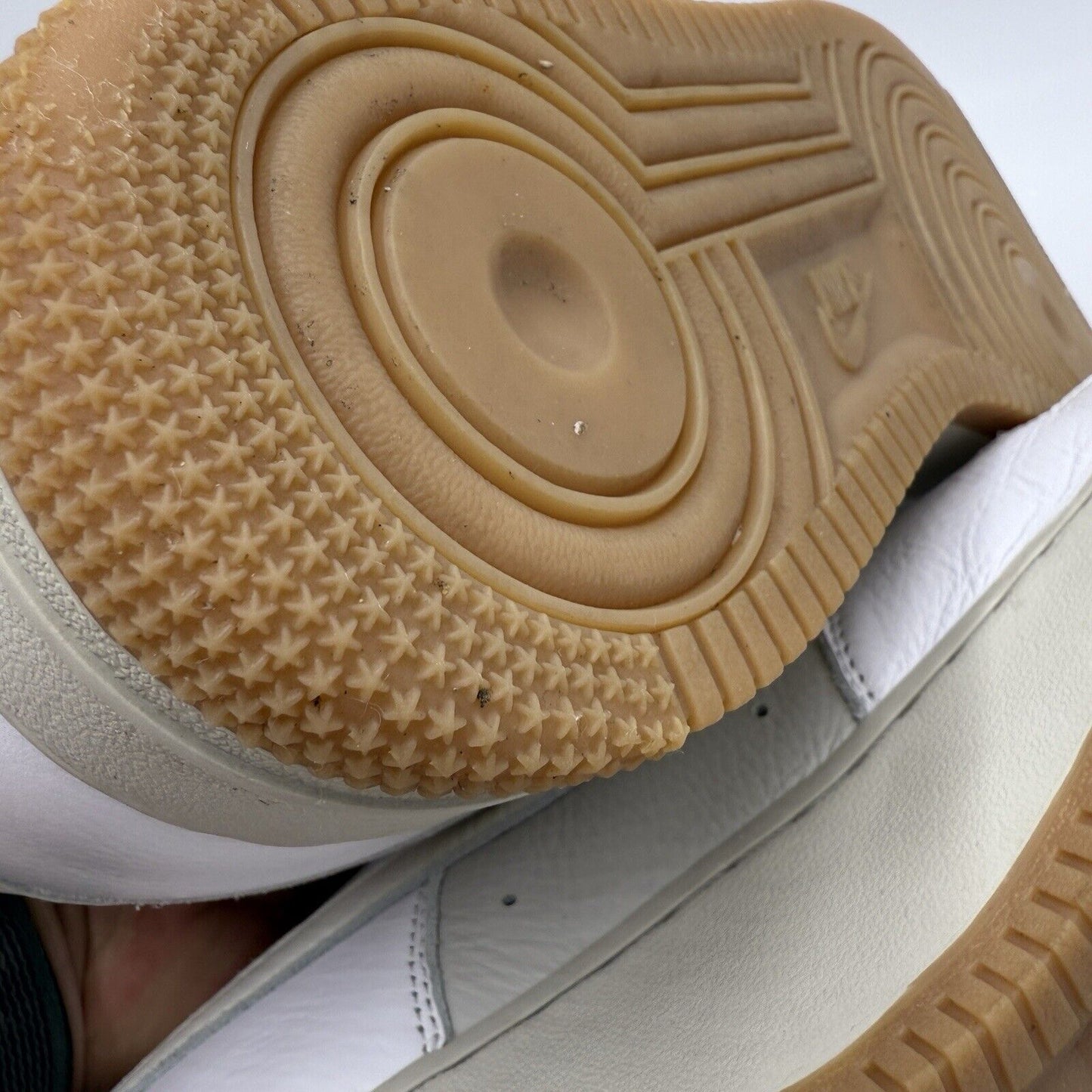NIKE BY YOU AIR FORCE 1 LOW DV 3892-900 WHITE GUM Men SZ US 12.5