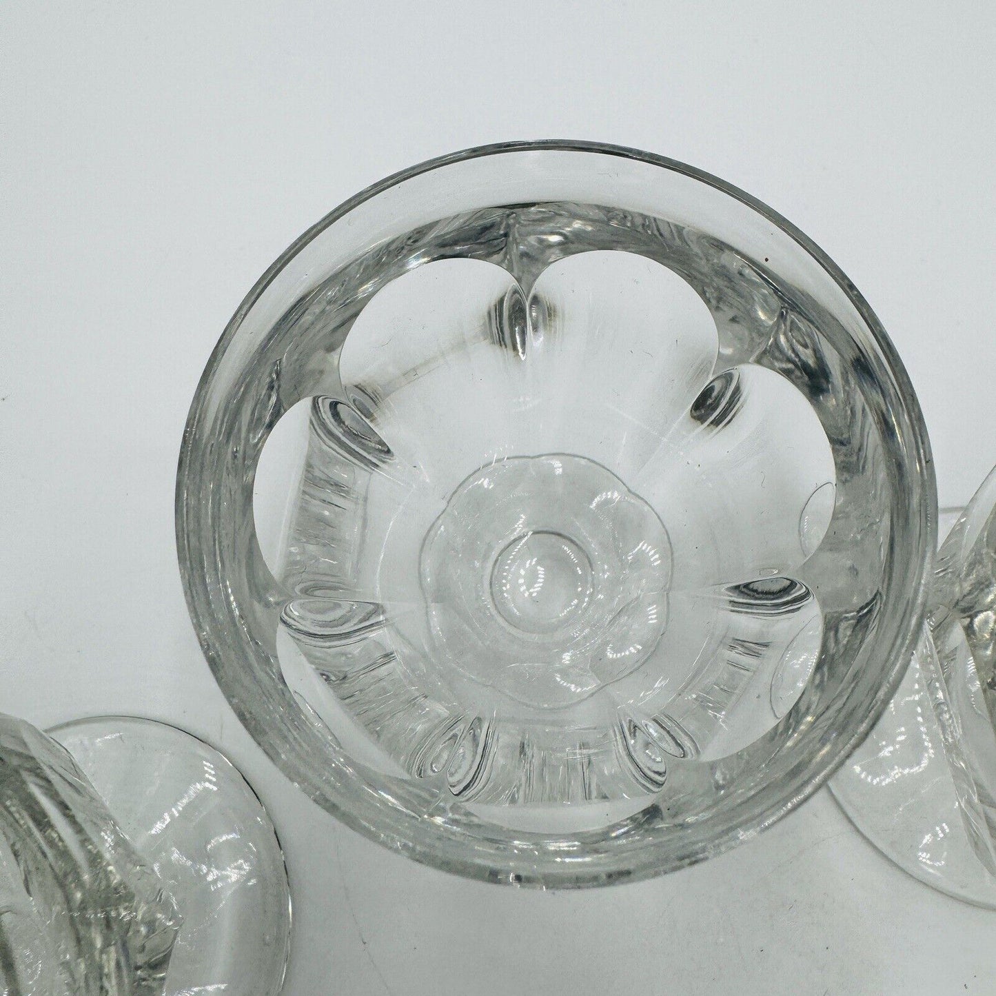 BACCARAT France Crystal Tallyrand White Wine 3 3/8” Set 4 Pieces Cordial Glasses