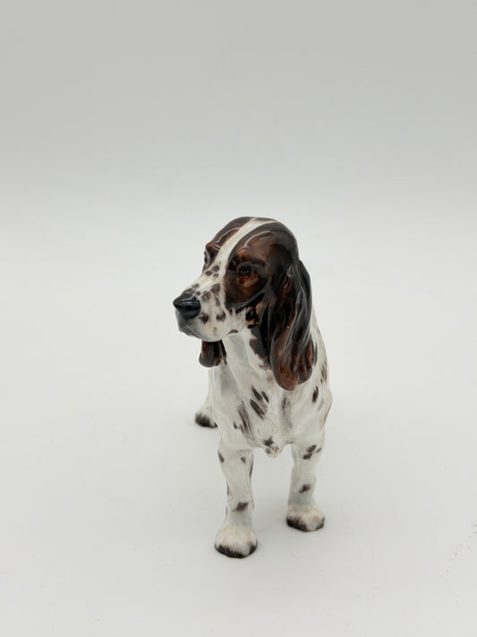 Royal Doulton Porcelain England Springer Spaniel HN 2516 Dog Figurine 5”Hx6”L