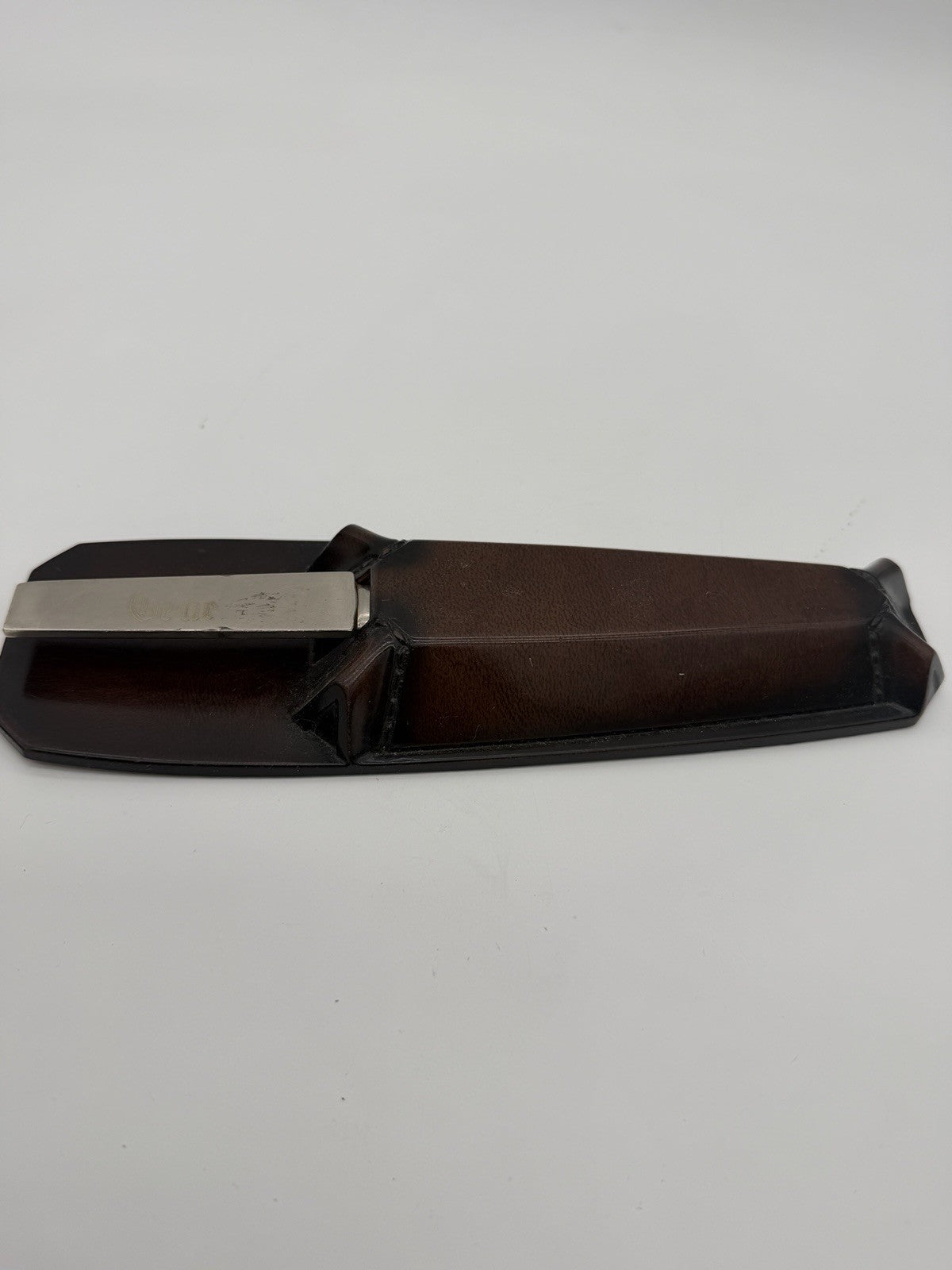 Vintage Matina Leather Case & Arthur Sam Italy Letter Opener Monogram Set