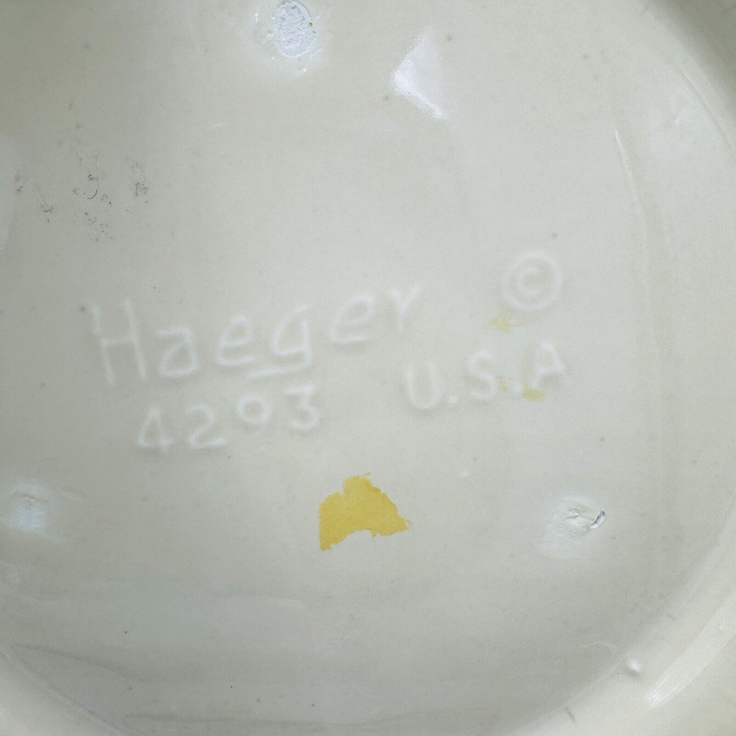 MCM Haeger USA Pottery Bowl Planter Ceramic Floral Rare #4293 3.5inH x 11inW