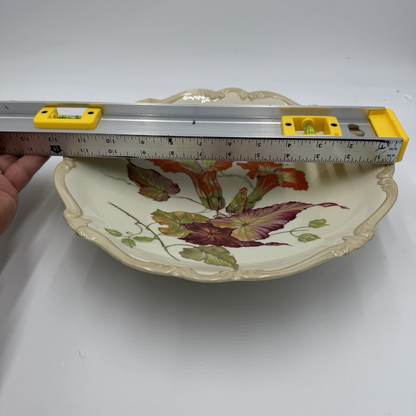 Rosenthal Pompadour Godesberg Porcelain footed serving bowl early 20th C Floral