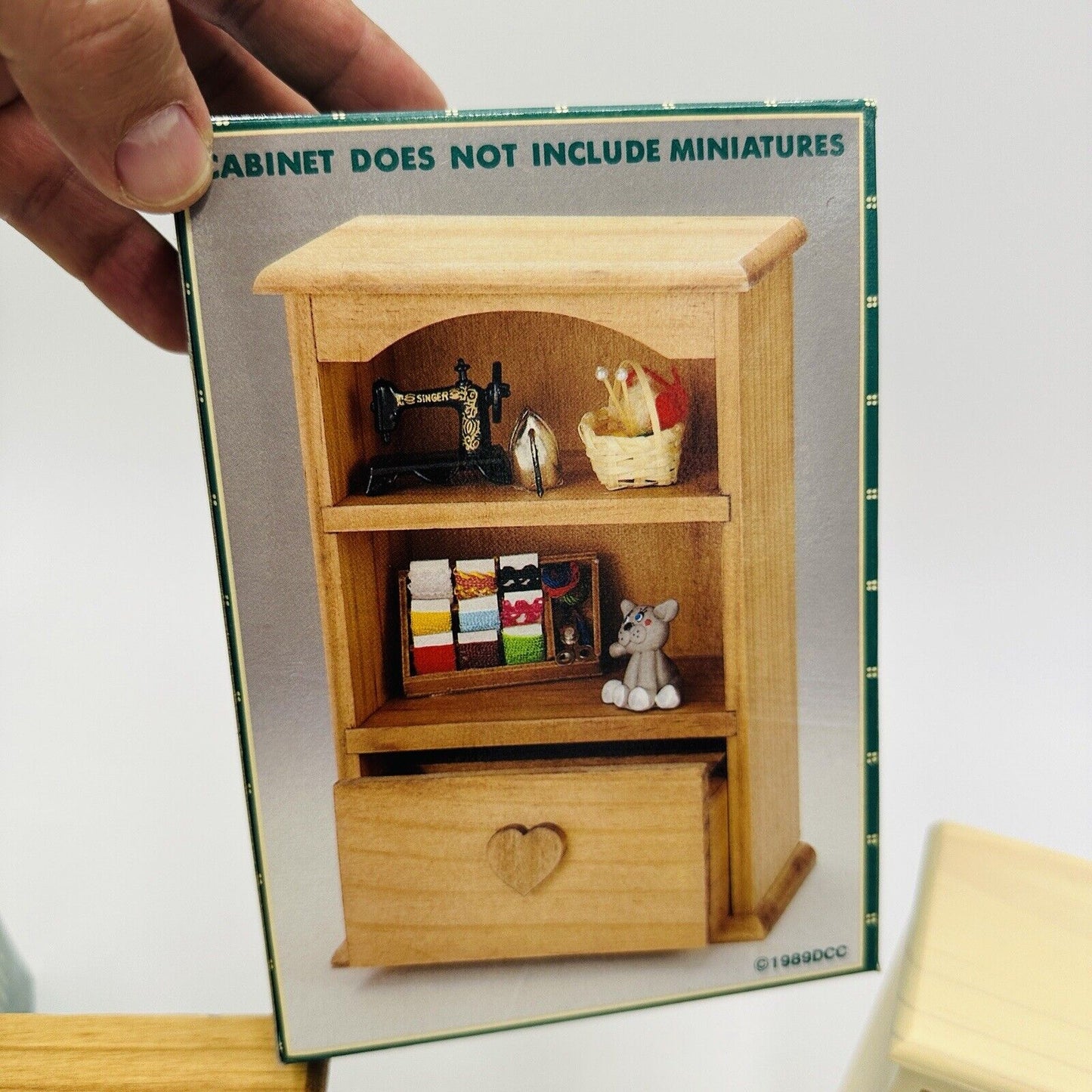 Country Treasure Dollhouse Furniture Wood Cabinet Item 7052  6.5” 1989 Miniature