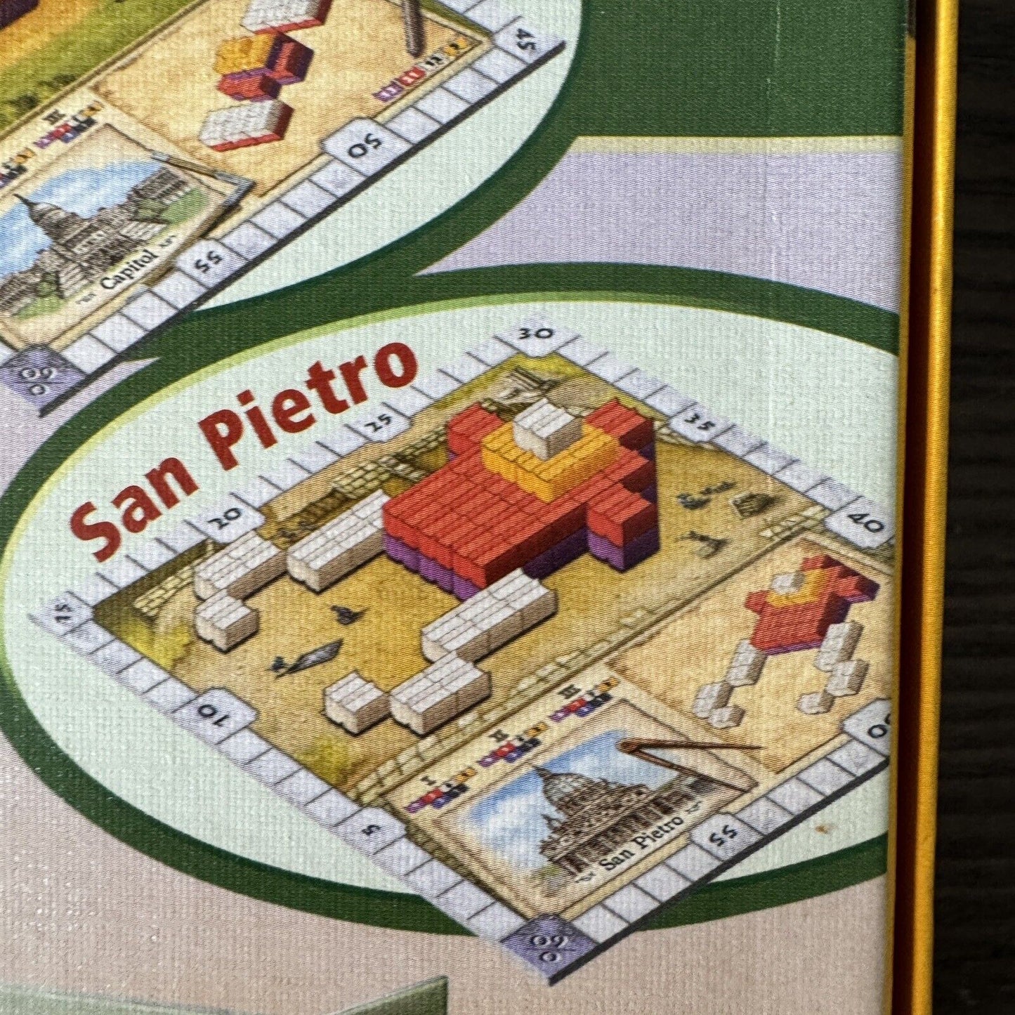 Queen Games World Monuments Piero Cioni 2016 Big Wooden Piece 2-4 Players Fun