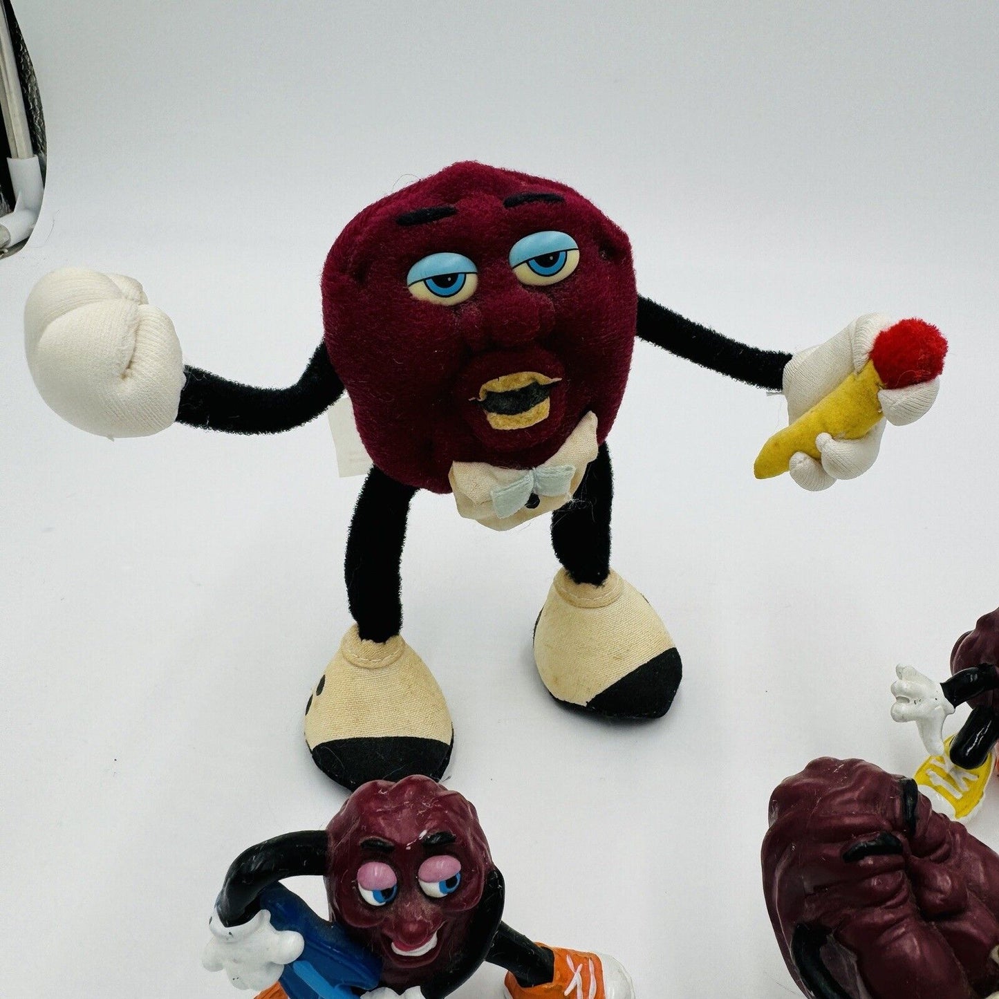 Calrab California Raisins 1988 Action Figurines Applause Lot 9 Pieces Vintage