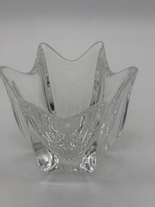 Orrefors Art Crystal Belle Tulip Vase Bowl Votive Candle Holder Johannson 4”