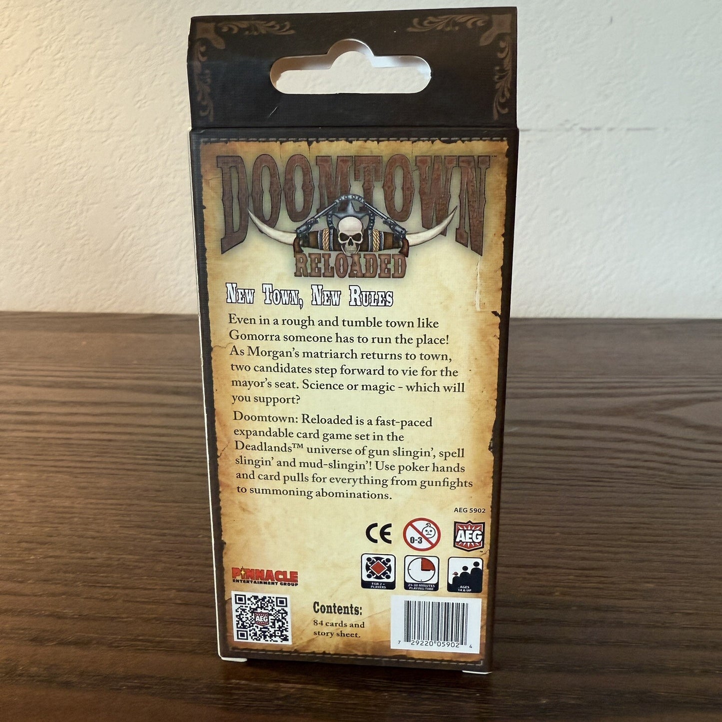 AEG NEW TOWN, NEW RULES NEW Doomtown Saddlebag Expansion Board Game Reloaded