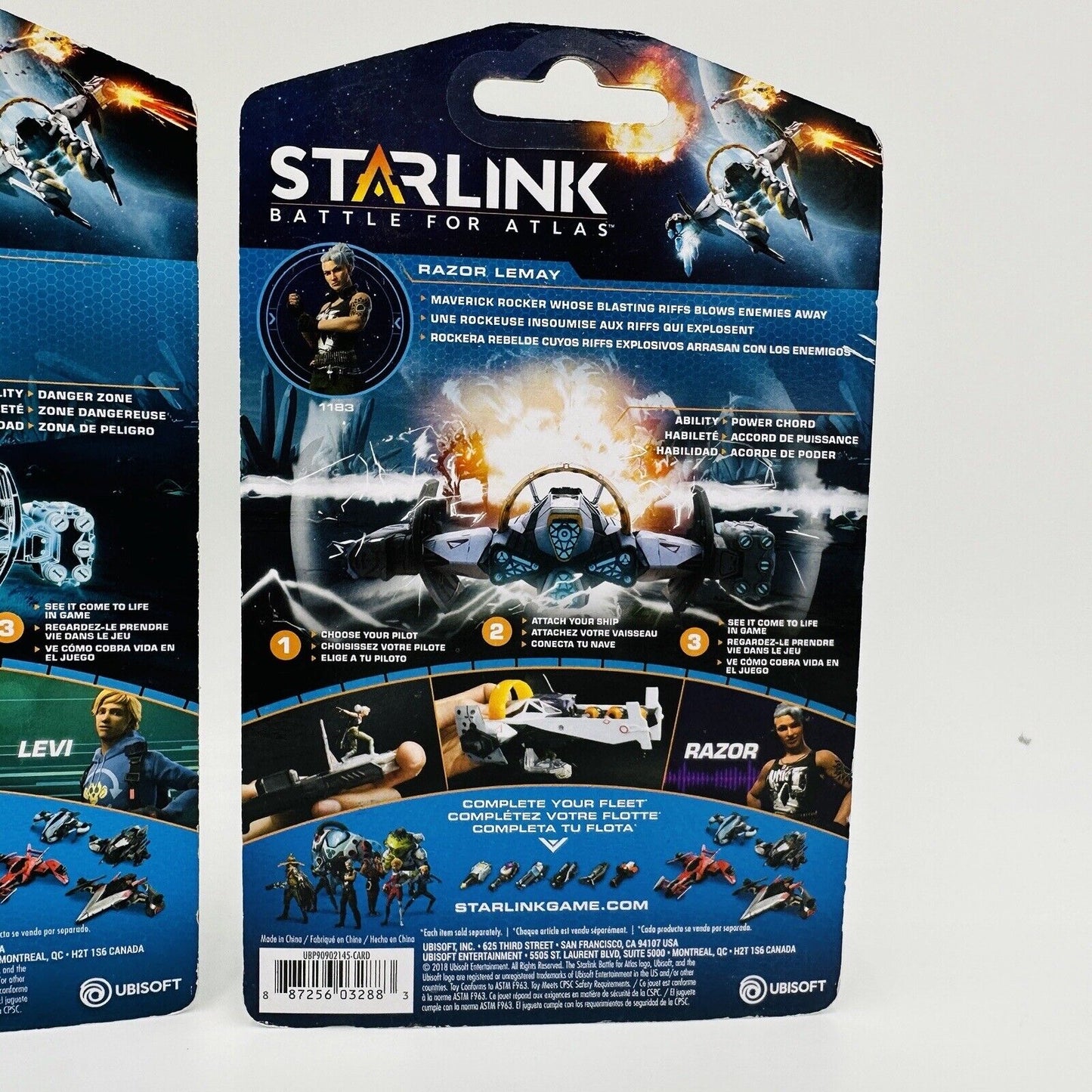 Starlink Battle For Atlas Action Figurine Levi McGray & Razor Lemay Ubisoft 2018