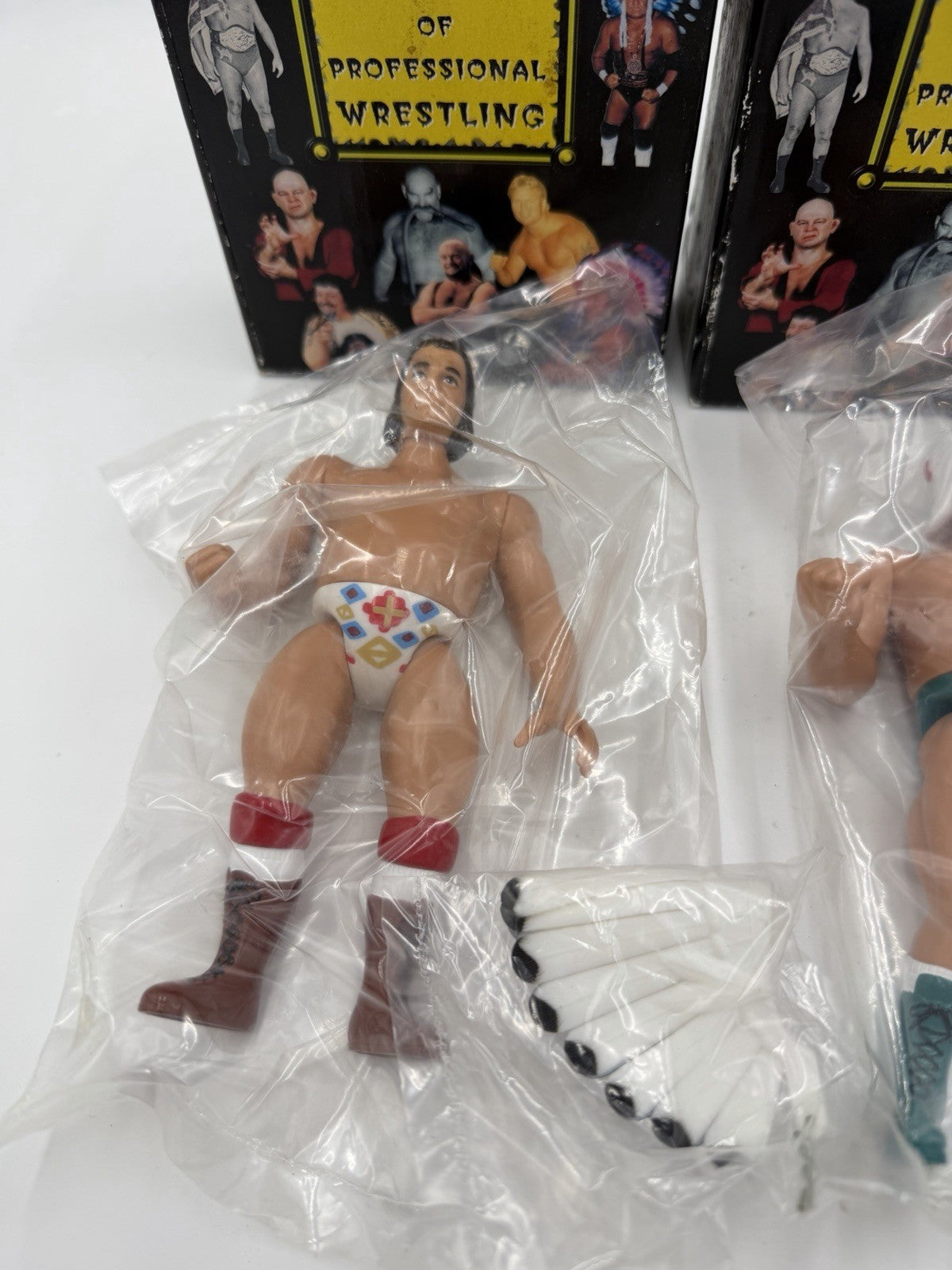 Vintage Legends Of Professional Wrestling Action Figurines Chief Jay & The Shiek