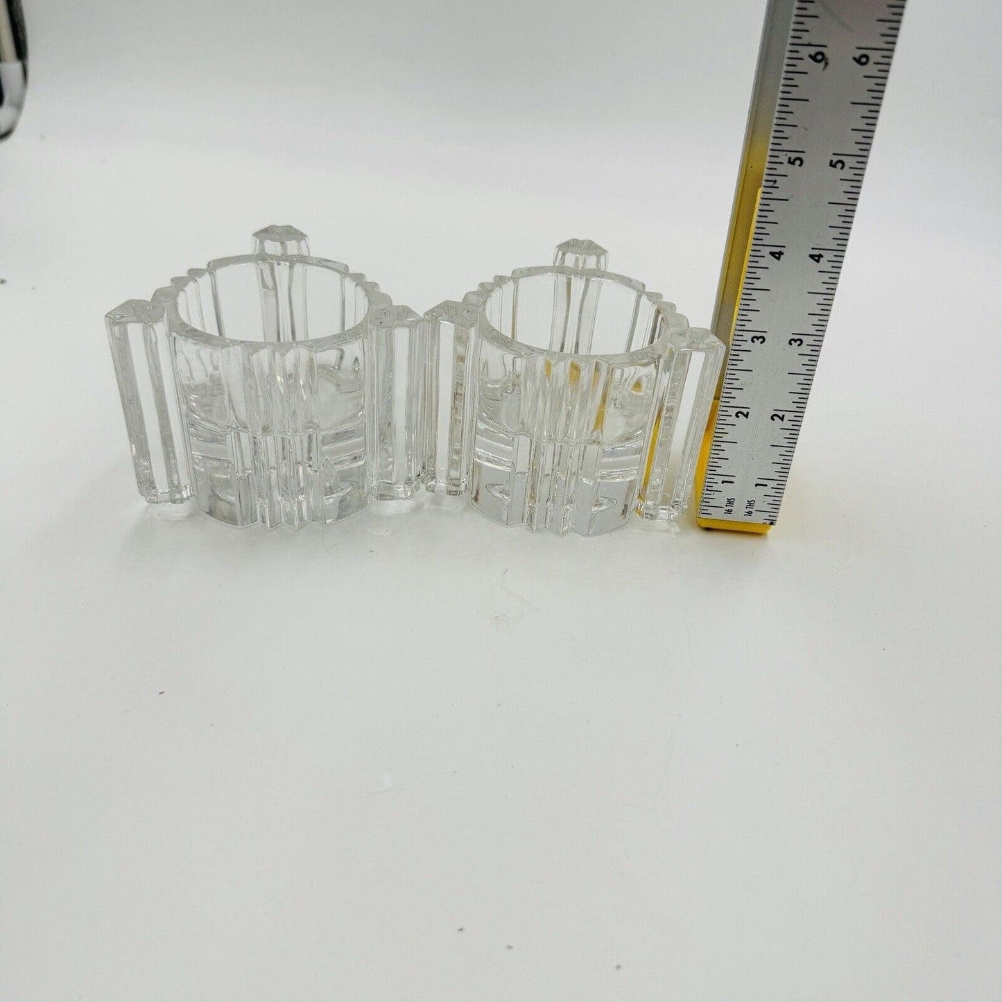 Vintage Set of 2 Lenox Fine Crystal Votive or Candle Stick/Tapper Holders