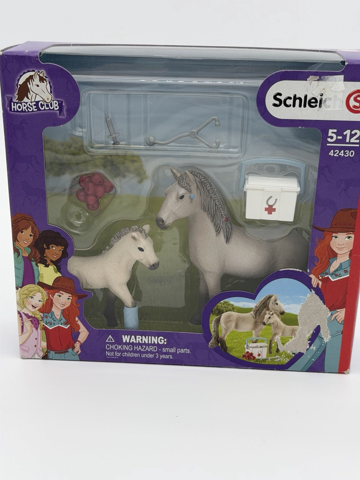 Schleich Horse Club Hannah's First-Aid Kit Model 42430 Mare & Foal Toys Figurine
