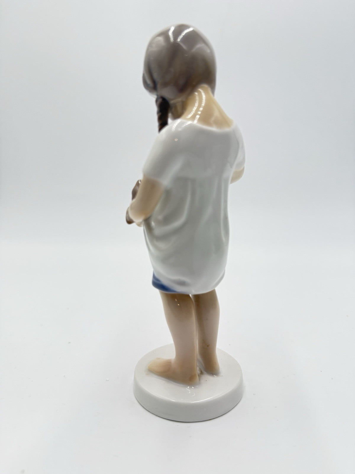 B&G Bing Grondahl Denmark Little Mother Girl Cat 1958-62 Porcelain Figurine 1779