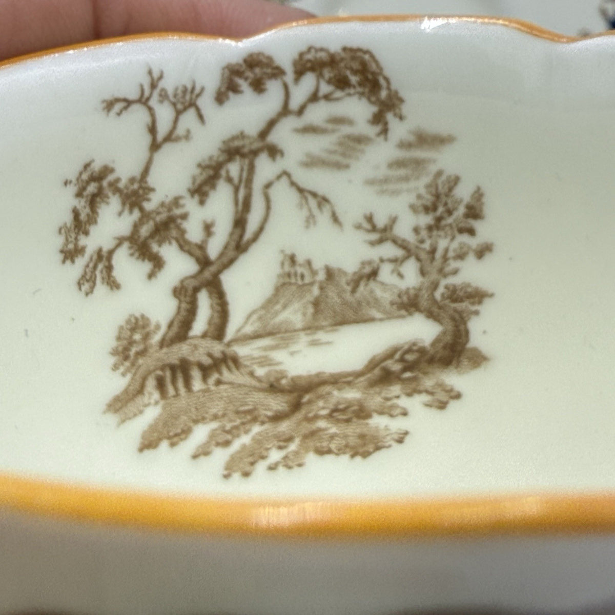 Royal Doulton England The Beaufort Demitasse 1930 Tea Cup & Saucer Porcelain