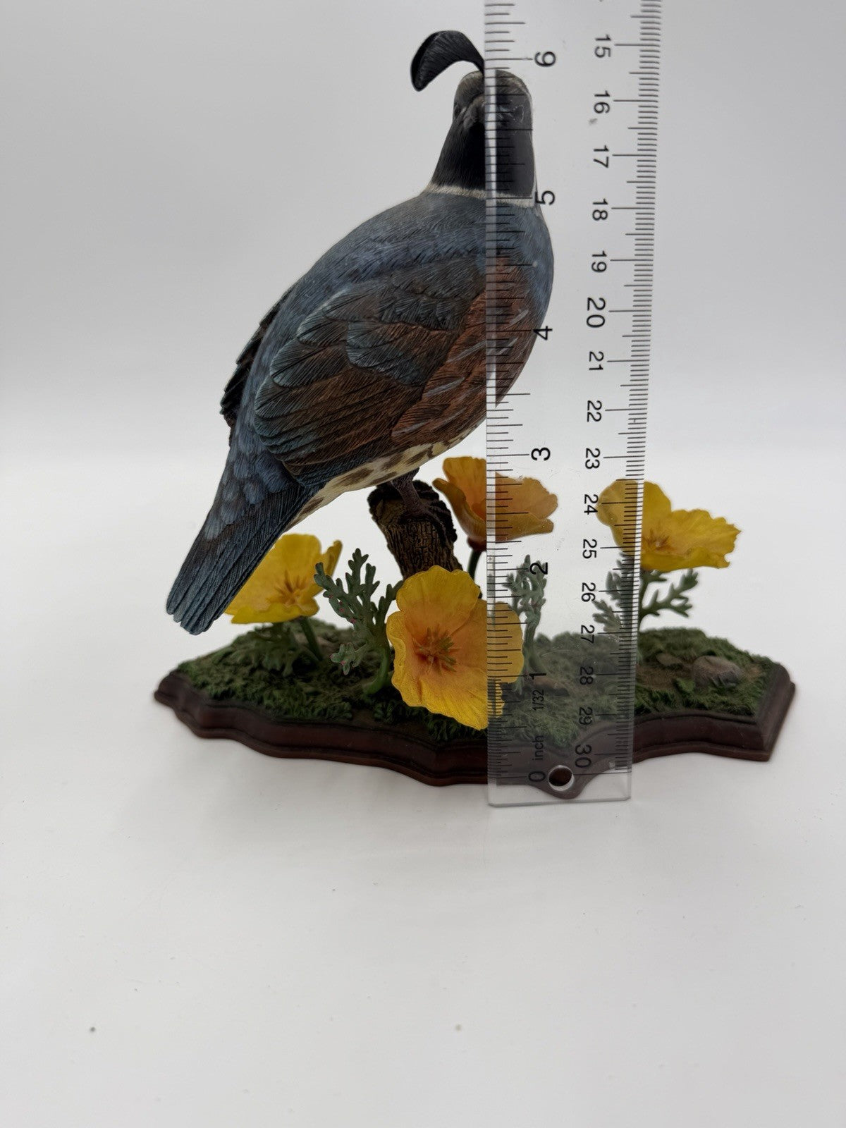 Danbury Mint Golden State Glory California Quail Jeff Rechin Figurine Rare Vtg