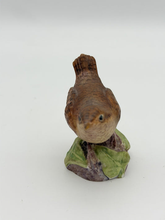 Royal Worcester Porcelain England Wren #3198 Porcelain Figurine Hand Painted 3”
