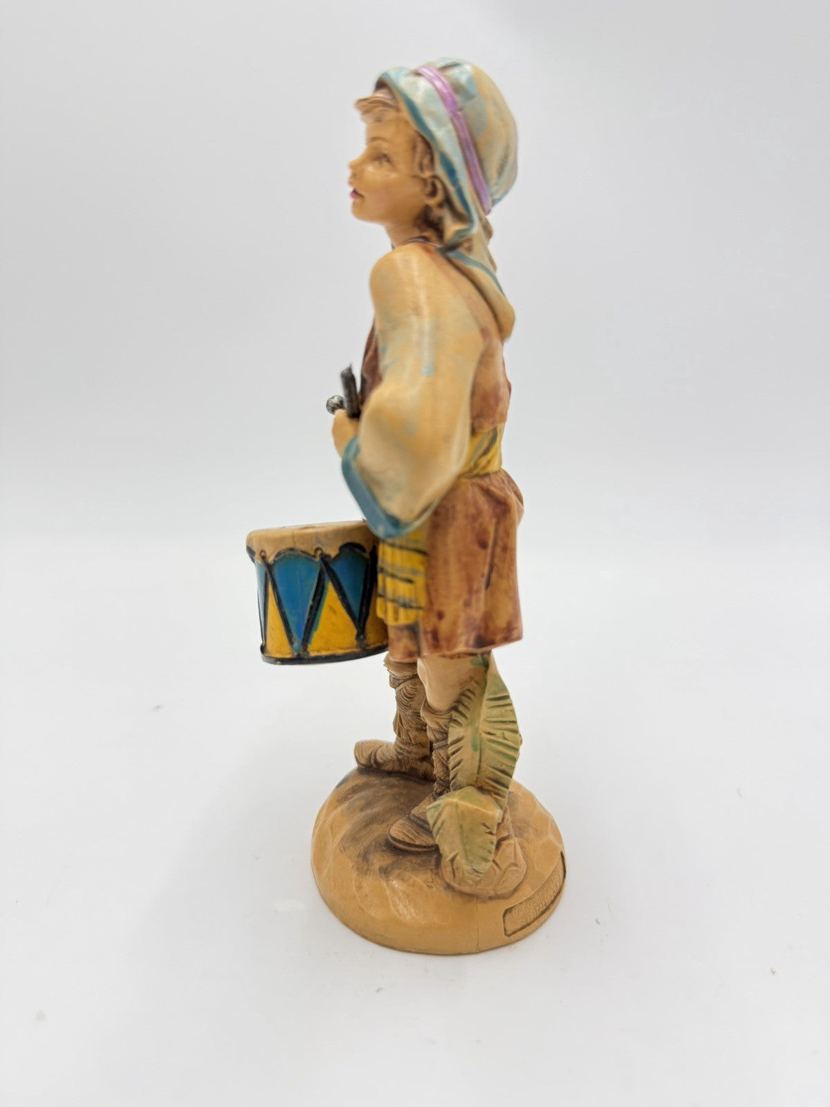 Rare E Simonetti Fontanini Italy 6.5”Jareth 1989 Nativity Drummer Boy Figurine