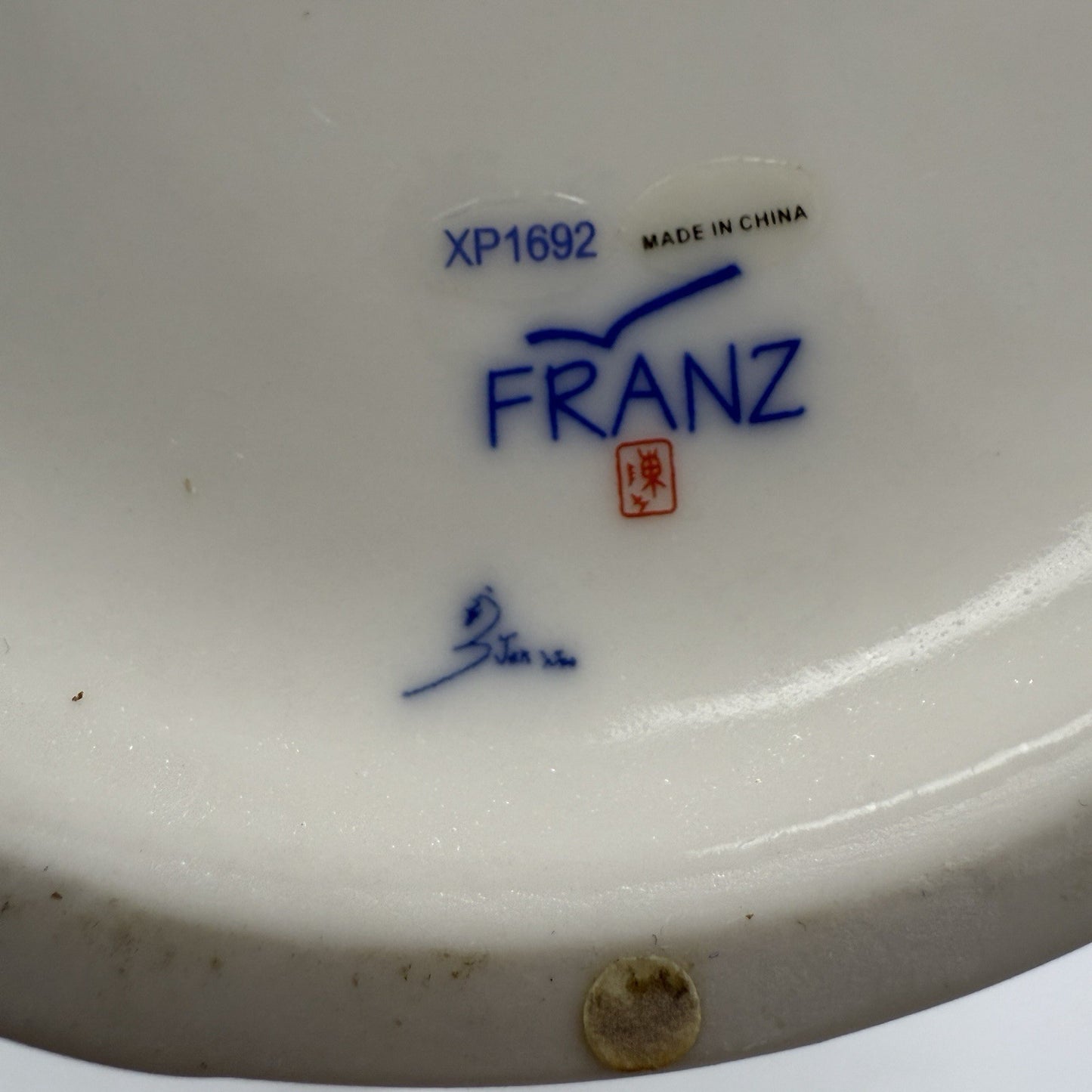 FRANZ porcelain 15 1/2” Papillon-Butterfly Collection Vase-Spread Wings