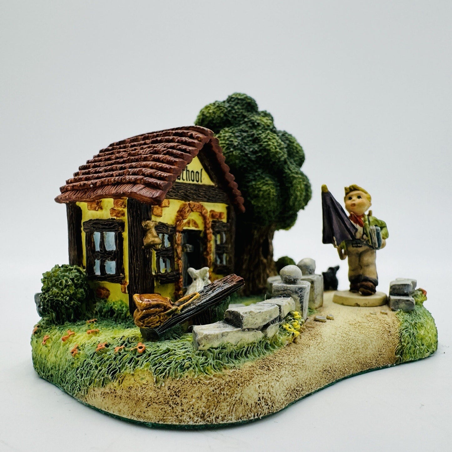 The Danbury Mint Is It Raining? School Hummel Miniature GOEBEL Set 1in Figurine