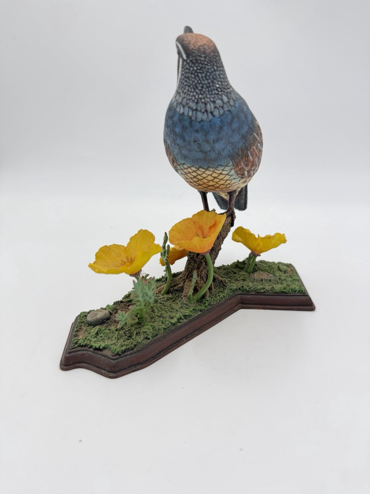 Danbury Mint Golden State Glory California Quail Jeff Rechin Figurine Rare Vtg