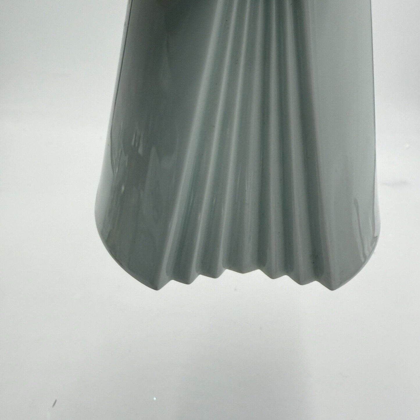 Rosenthal Germany White Geometric Op Art Porcelain Vase Ambrogio Pozzi 5”