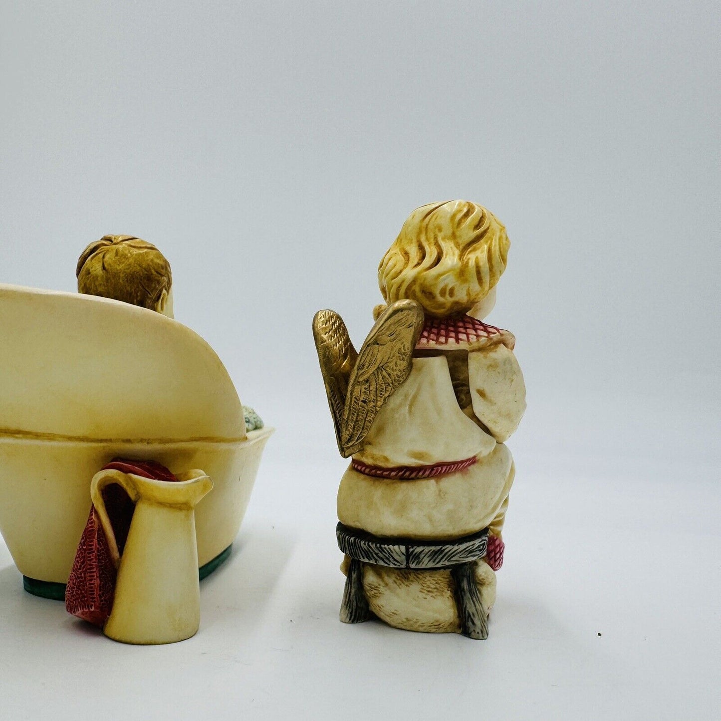 Harmony kingdom Angelique joyeaux noel pastille set Trinket Box Figurine Vintage
