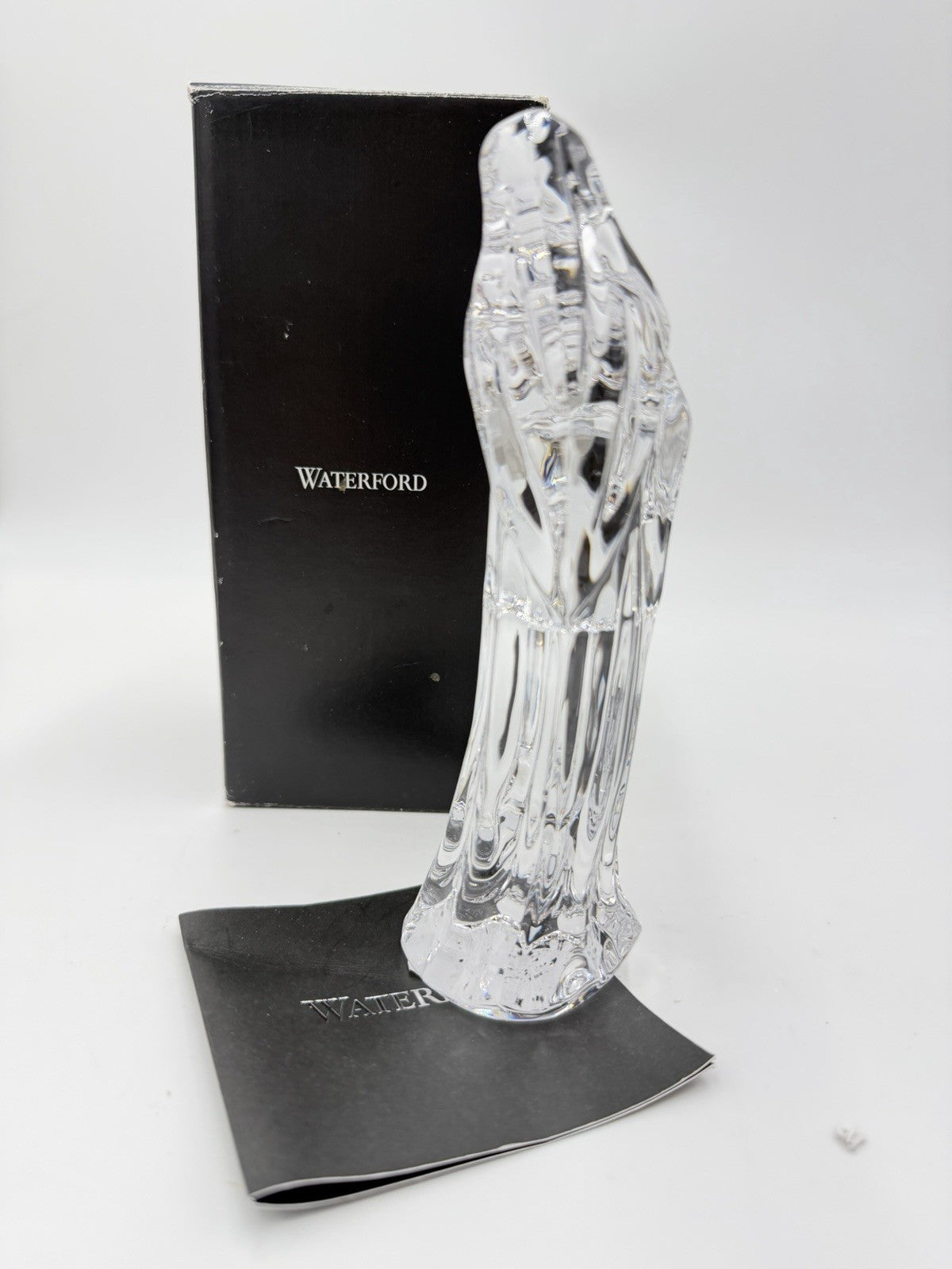 Waterford Crystal Slovenia Mother & Child Crystal 7” Figurine Nativty Mary Jesus