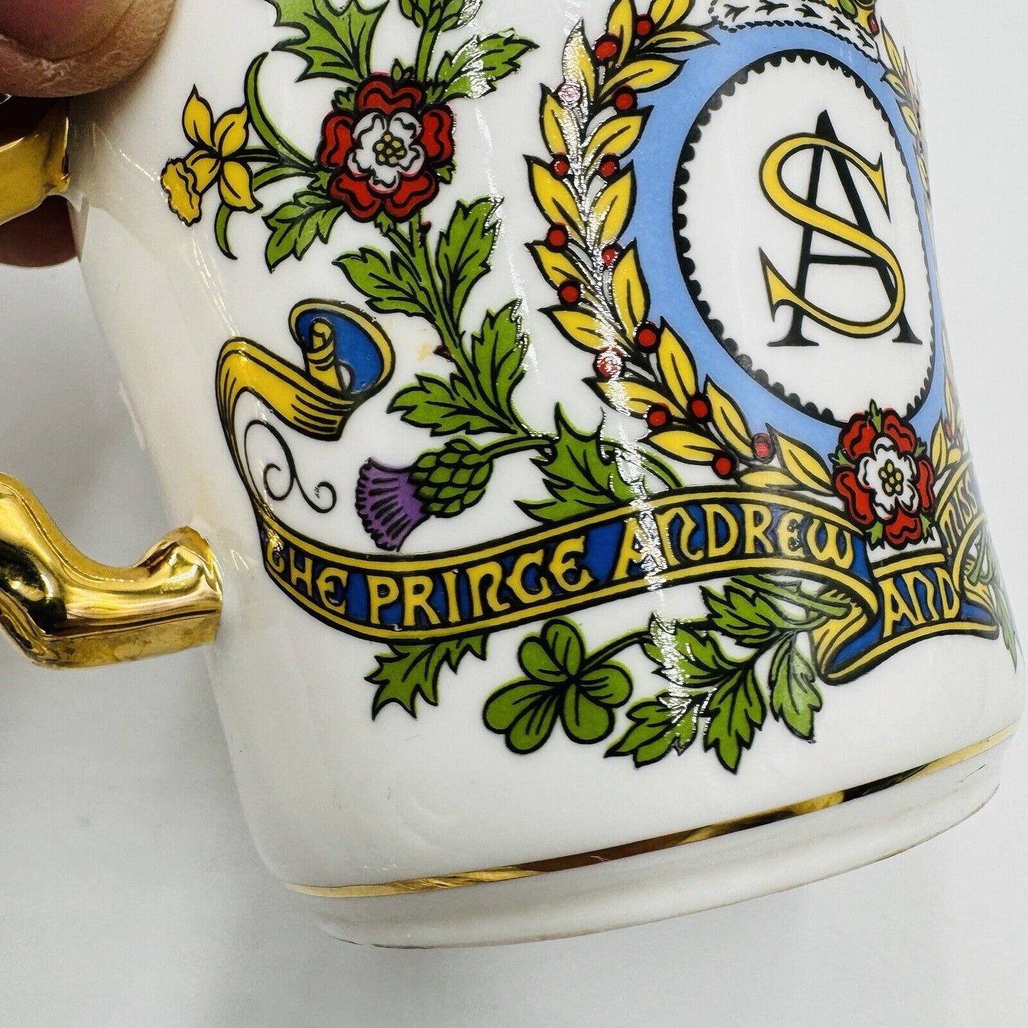 Paragon Fine China England Prince Andrew & Sarah Ferguson Double Handle Cup