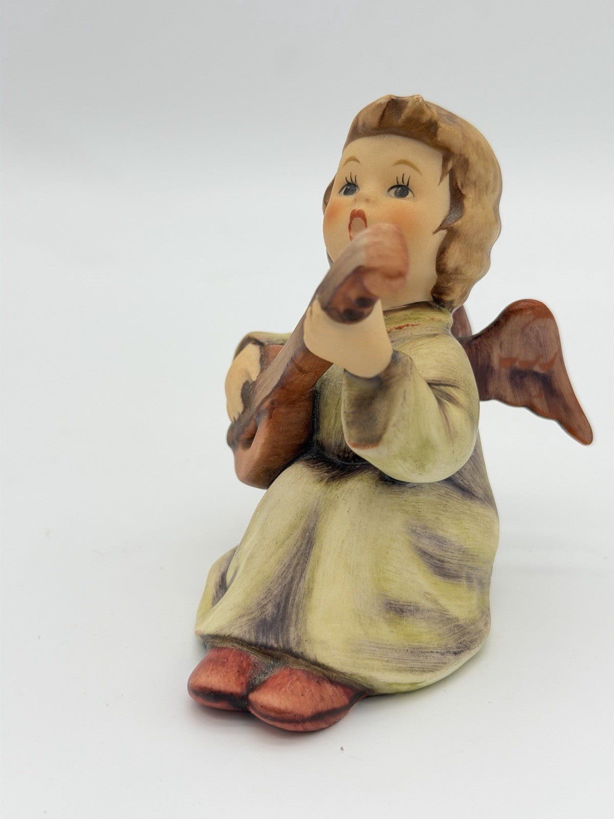 Hummel Goebel Germany Angel Cherub Sounds of the Mandolin Figurine 4”H
