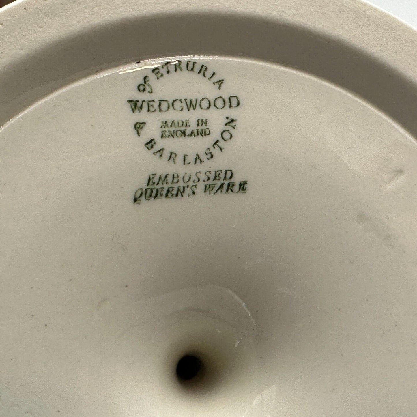 Wedgwood Ashtray Set of 2 Embossed Queens Ware Blue White Grape Vine Home Decor