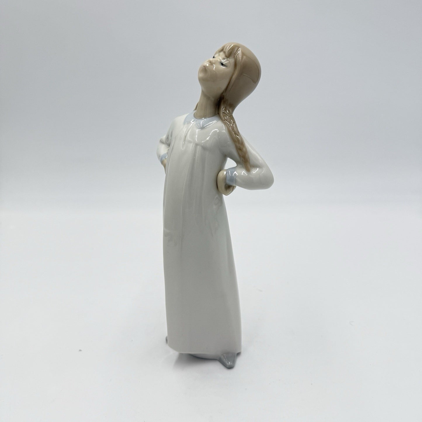 Lladro Spain porcelain Girl Stretching # 4872 Fulgencio Garcia figurine